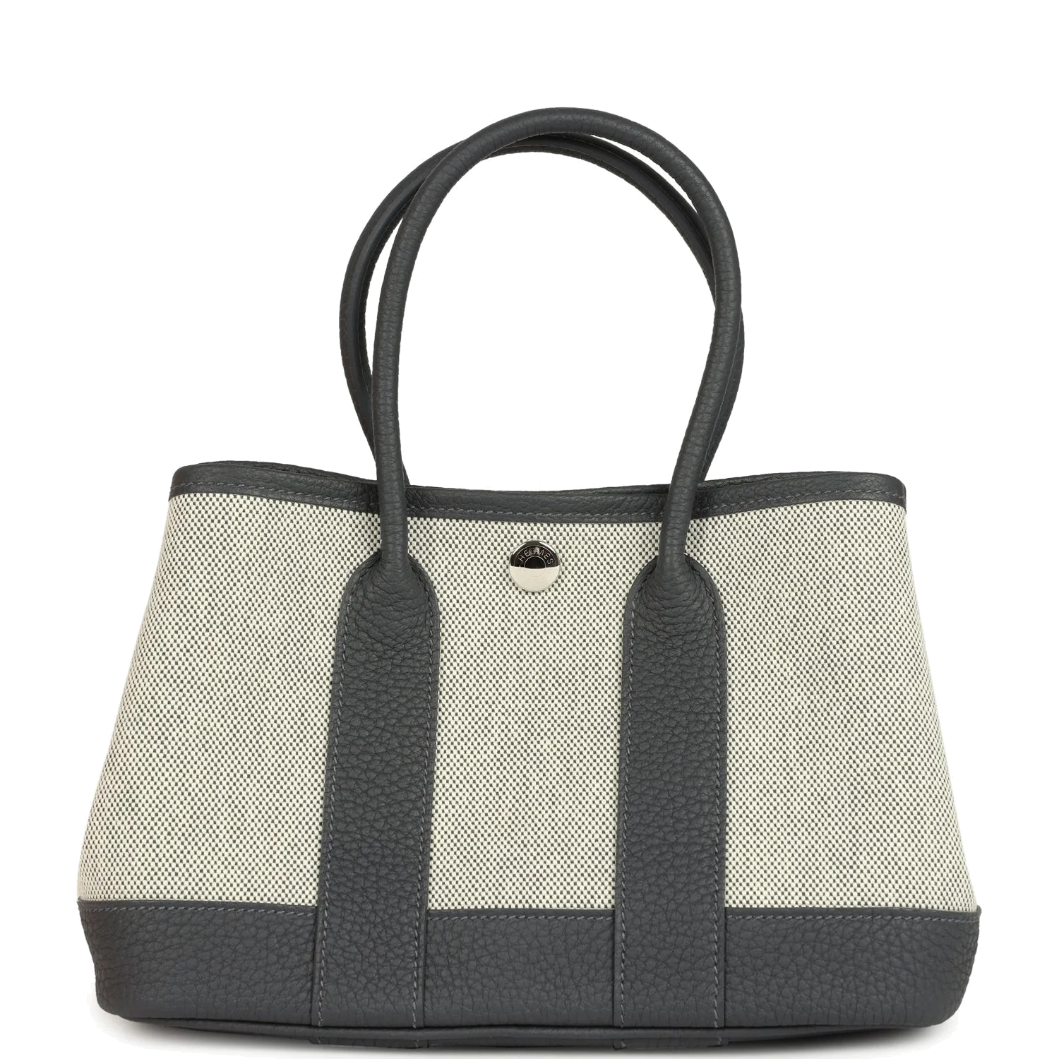 Hermes Garden Party Neo 23 Ardoise-Ecru Toile H Canvas and Ardoise Negonda Palladium Hardware — фото 6