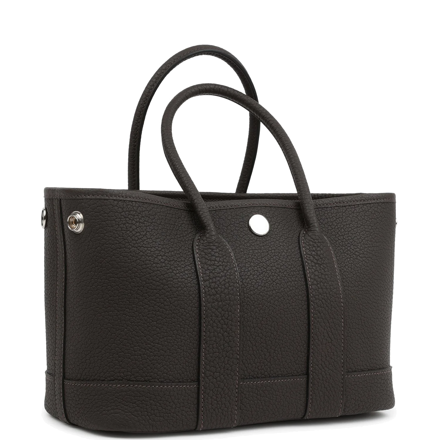 Hermes Garden Party Neo 23 Ebene Negonda Palladium Hardware — фото 3