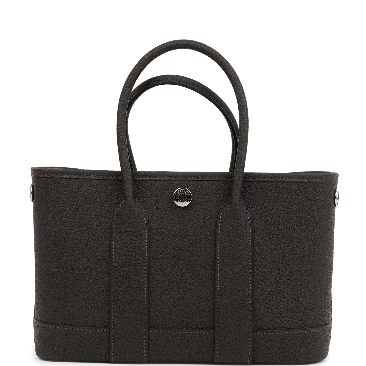 Hermes Garden Party Neo 23 Ebene Negonda Palladium Hardware — фото 5
