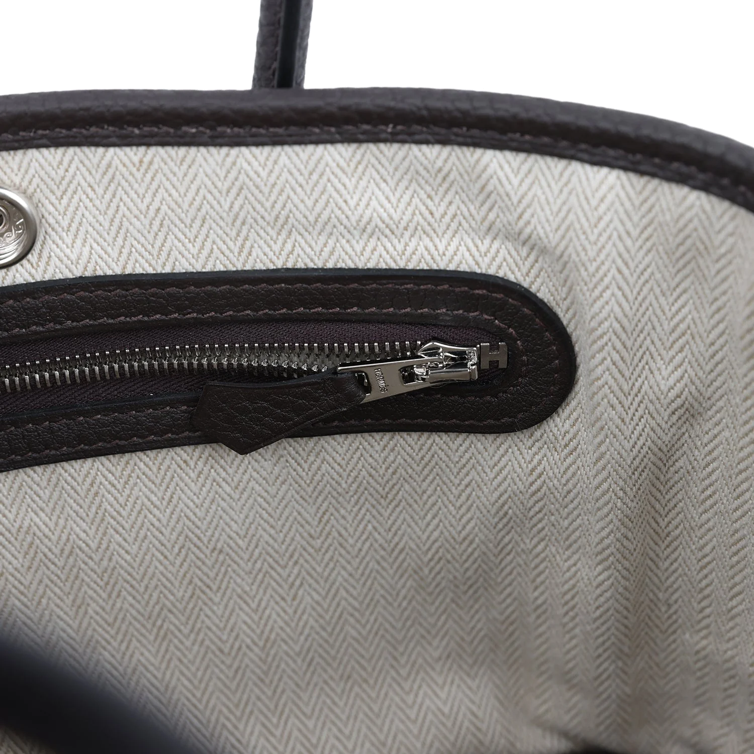 Hermes Garden Party Neo 23 Ebene Negonda Palladium Hardware — фото 8