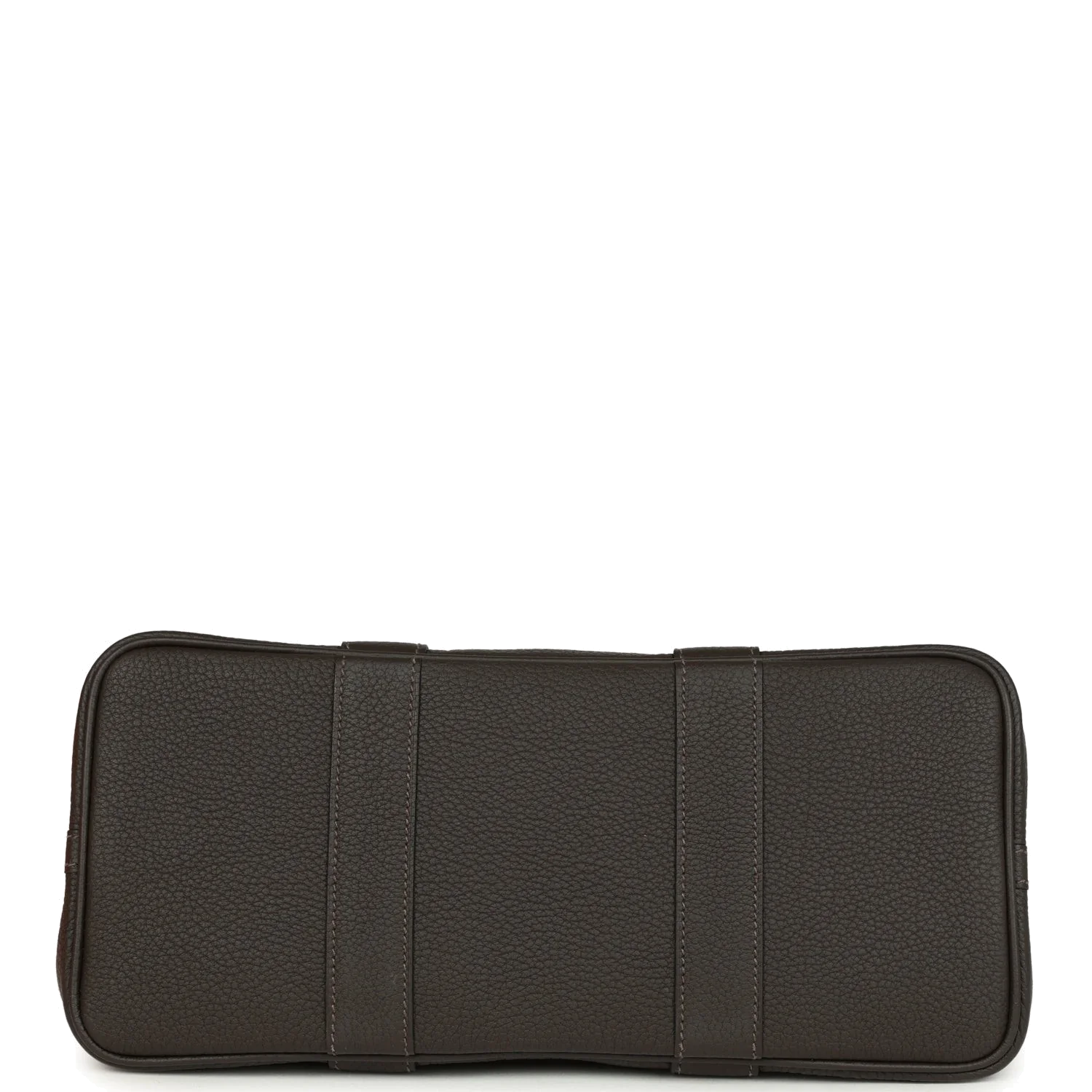 Hermes Garden Party 30 Ebene Toile Officier Canvas and Negonda Palladium Hardware — фото 7