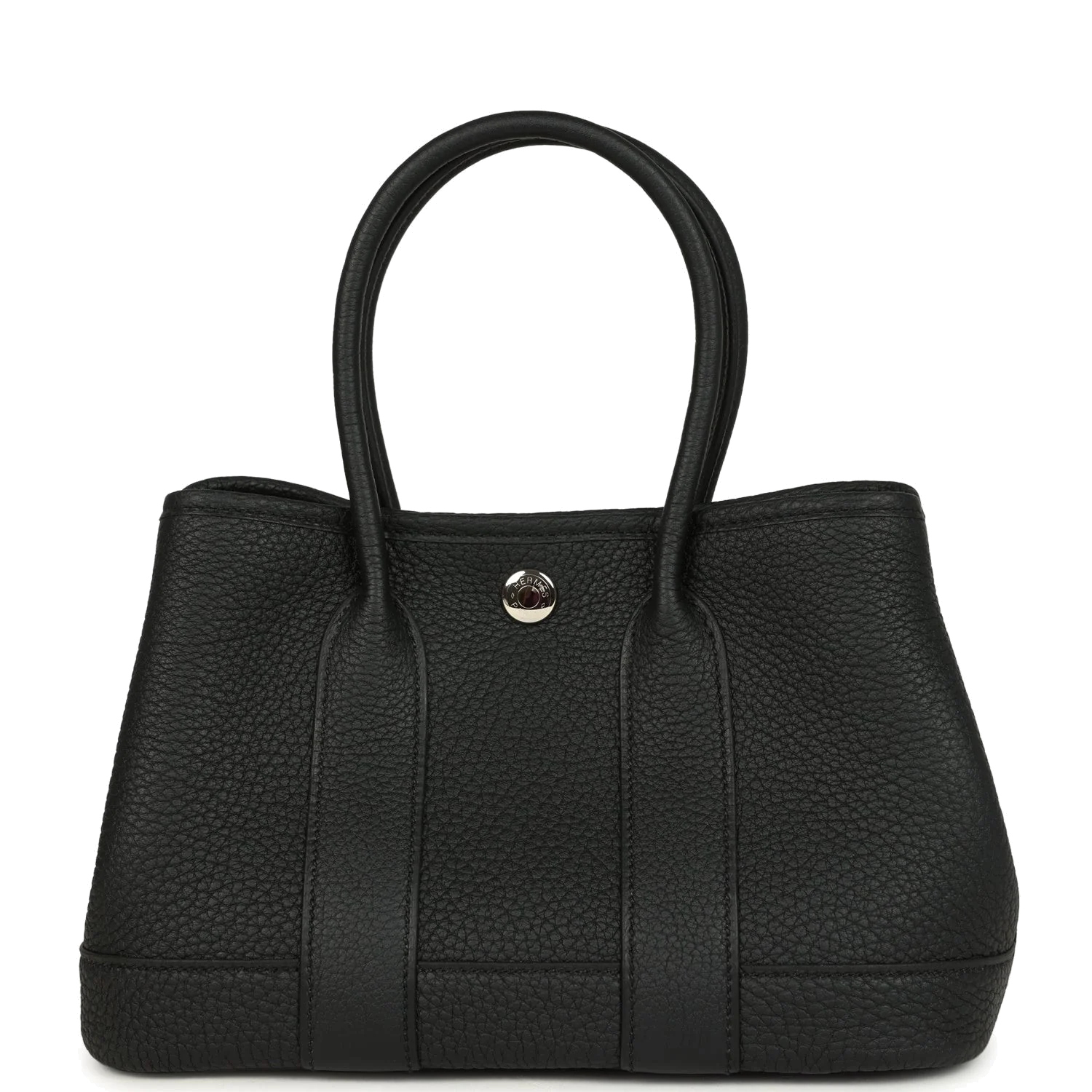 Hermes Garden Party Neo 23 Black Negonda Palladium Hardware — фото 2