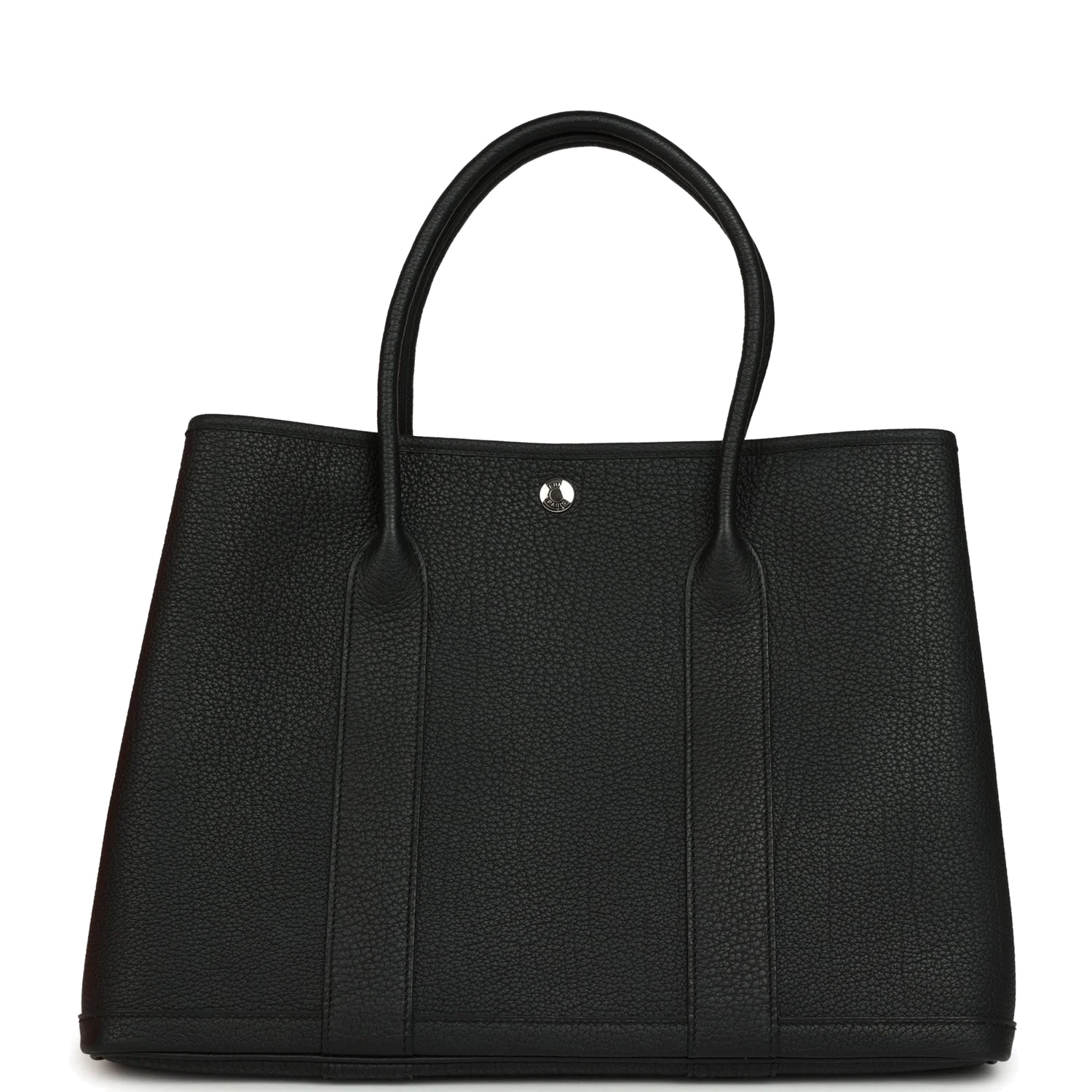 Hermes Garden Party 36 Black Negonda Palladium Hardware — фото 2