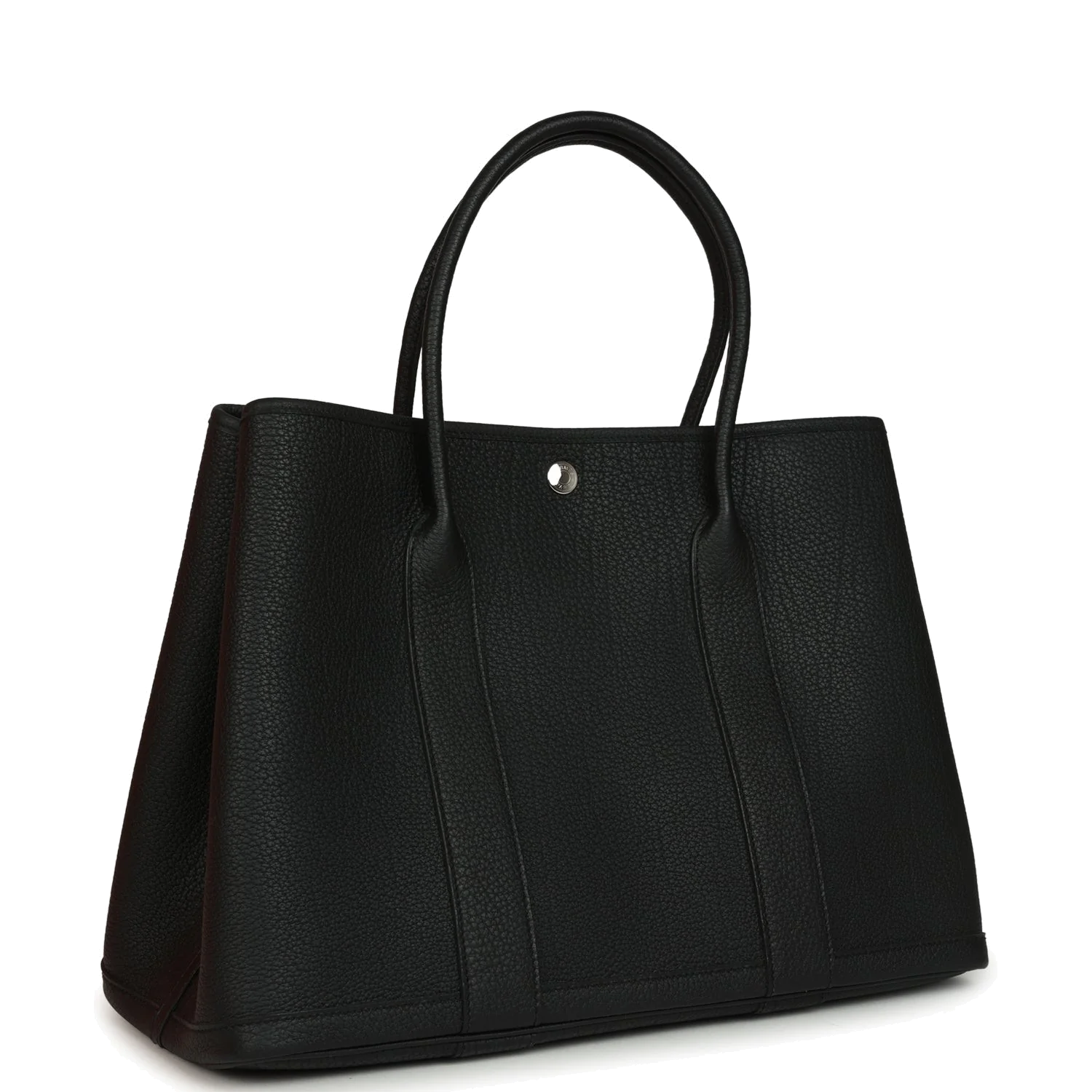 Hermes Garden Party 36 Black Negonda Palladium Hardware — фото 3