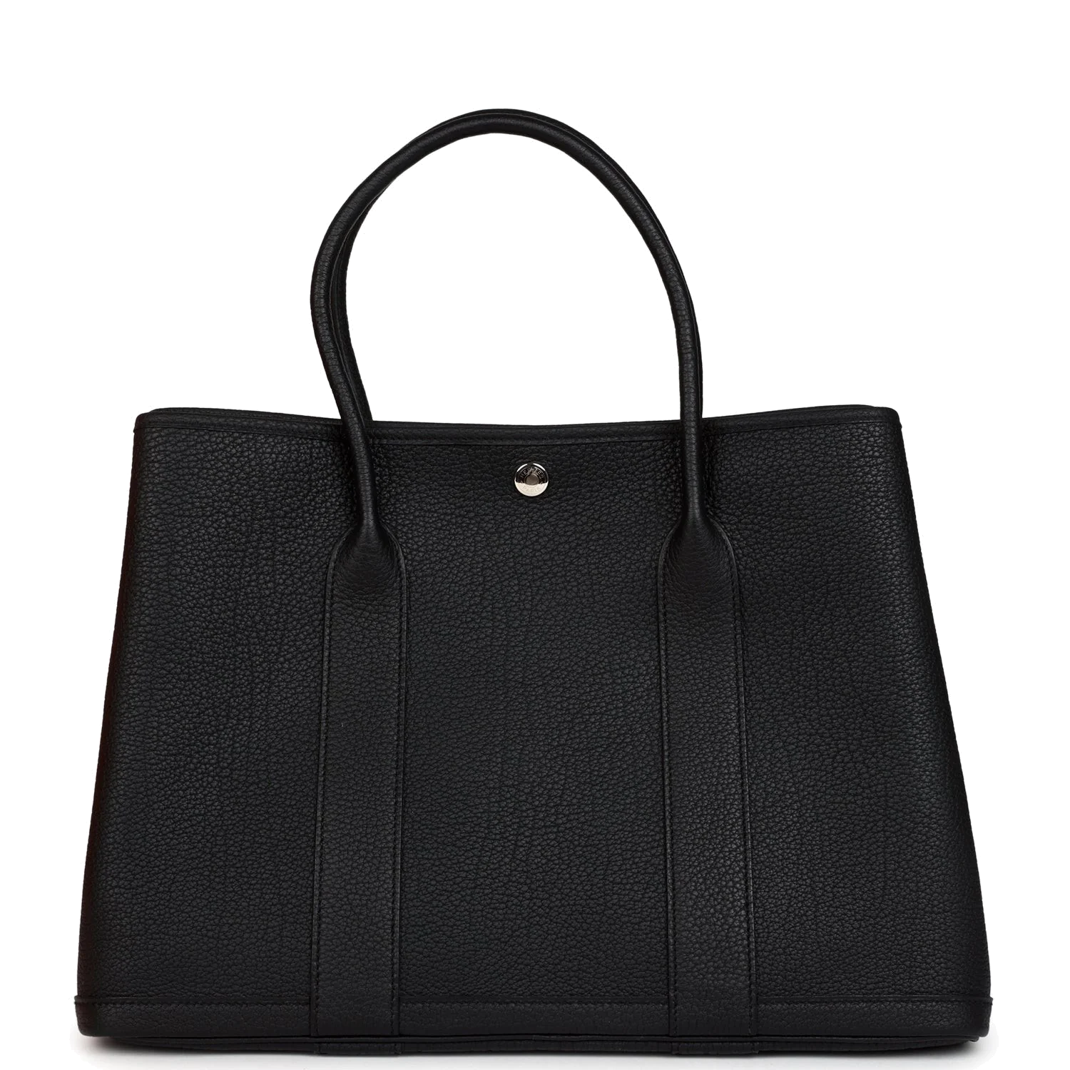 Hermes Garden Party 36 Black Negonda Palladium Hardware — фото 5