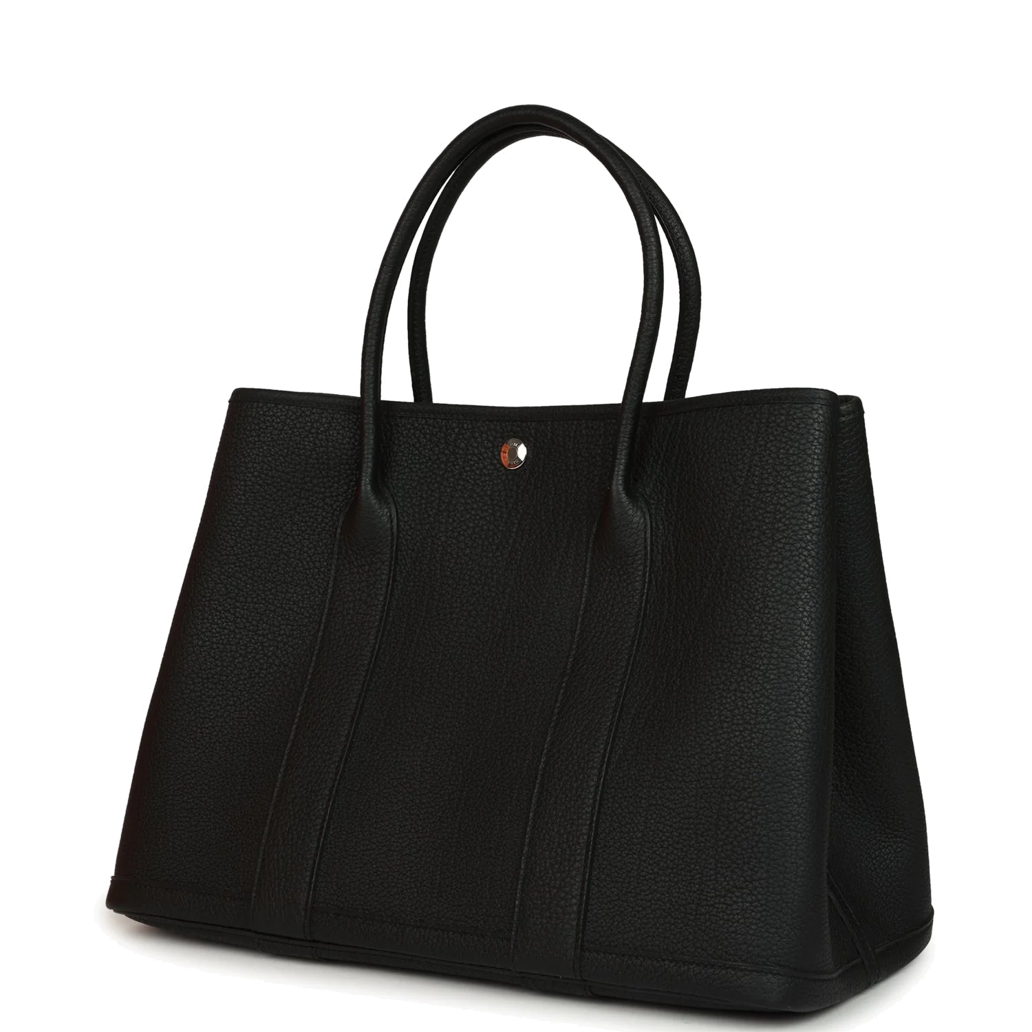 Hermes Garden Party 36 Black Negonda Palladium Hardware — фото 6