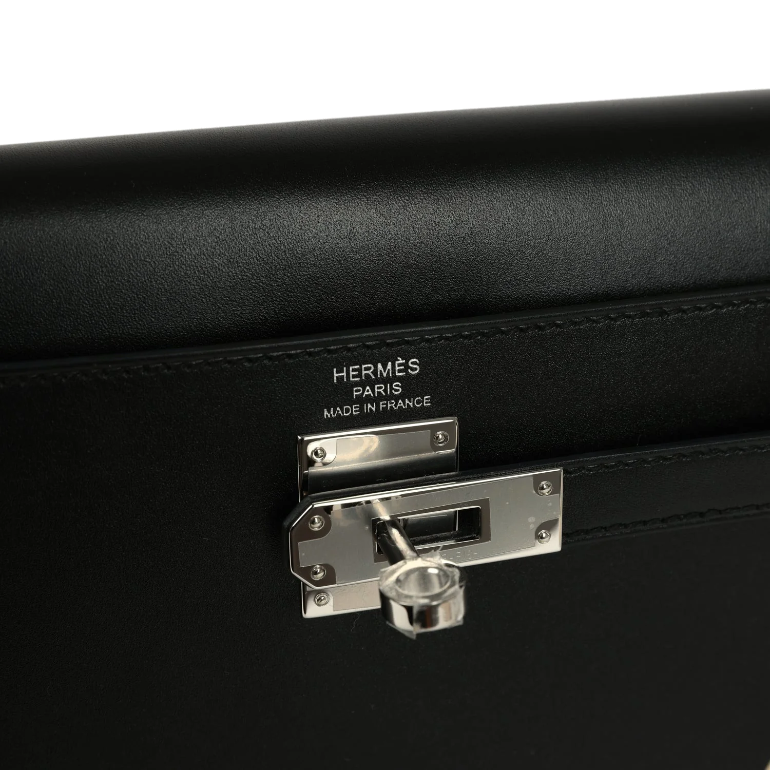 Hermes Kelly Elan "Cheval De Bois" Black and Multi Tadelakt Palladium Hardware — фото 8