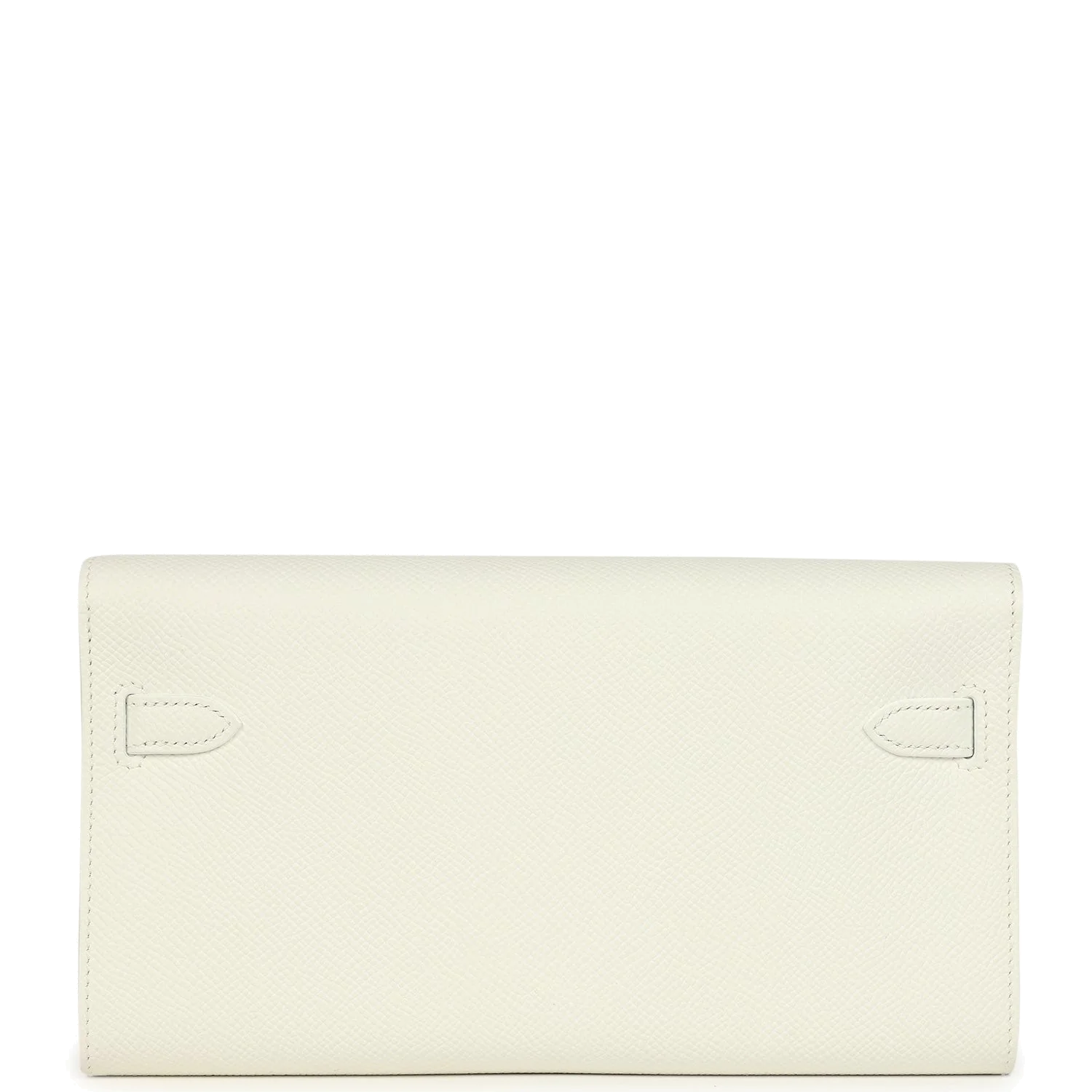 Hermes Kelly Wallet To Go New White Epsom Palladium Hardware — фото 5