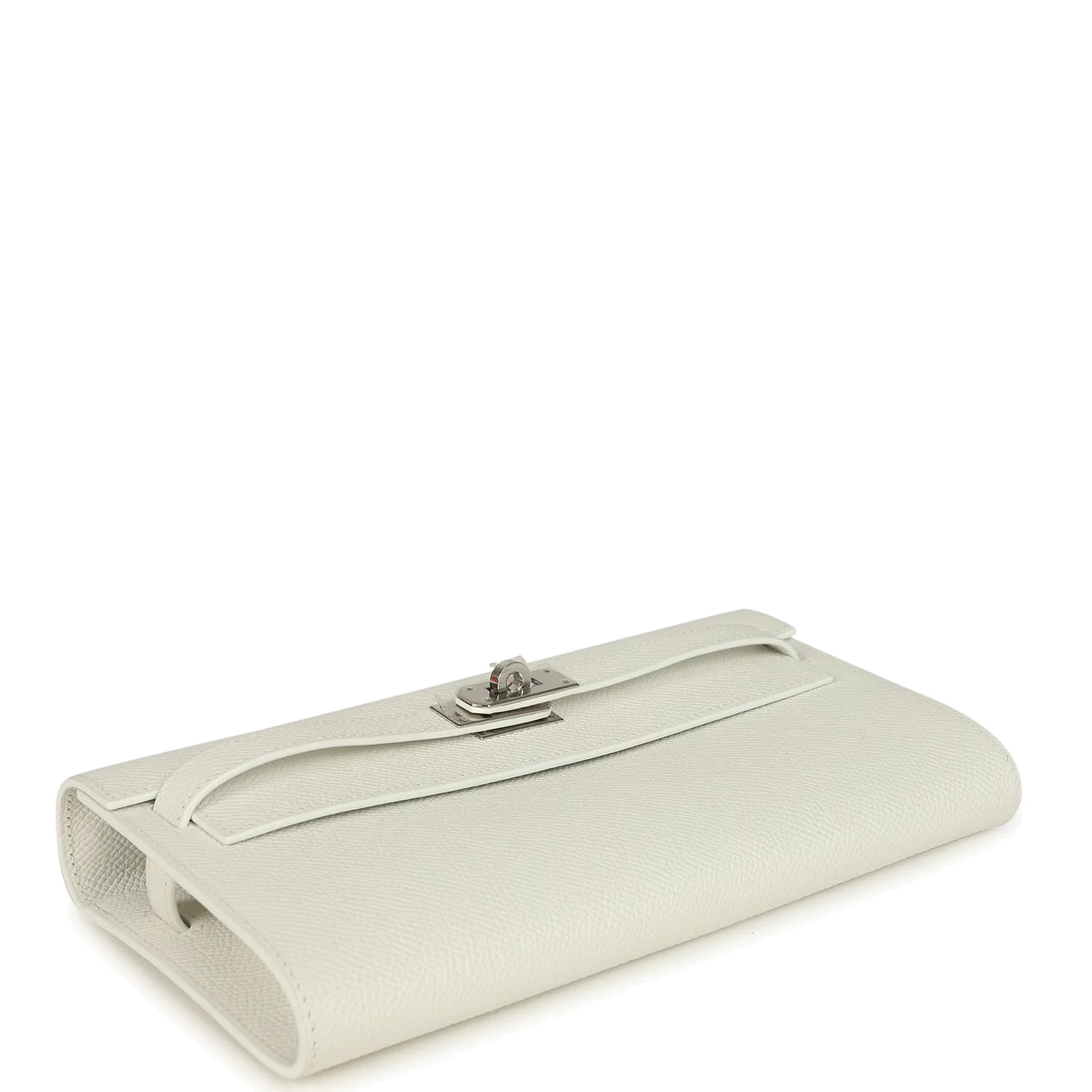 Hermes Kelly Wallet To Go New White Epsom Palladium Hardware — фото 7