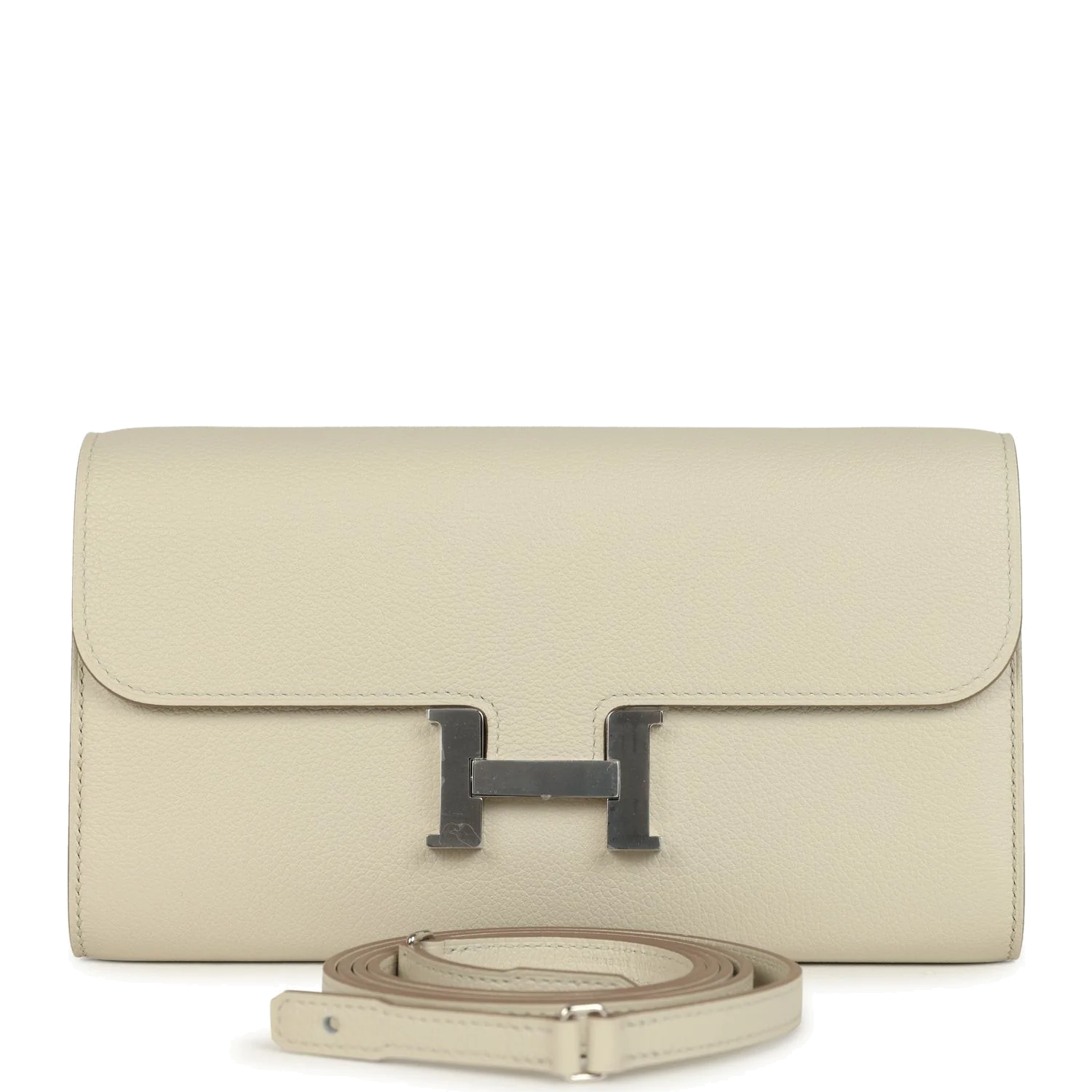 Hermes Constance To Go Wallet Beton Evercolor Palladium Hardware — фото 2