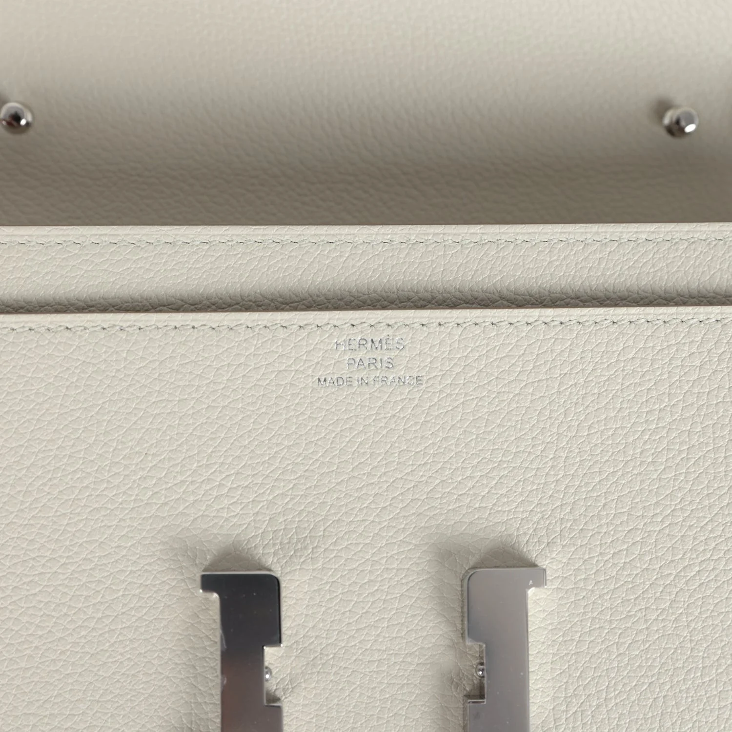 Hermes Constance To Go Wallet Beton Evercolor Palladium Hardware — фото 8