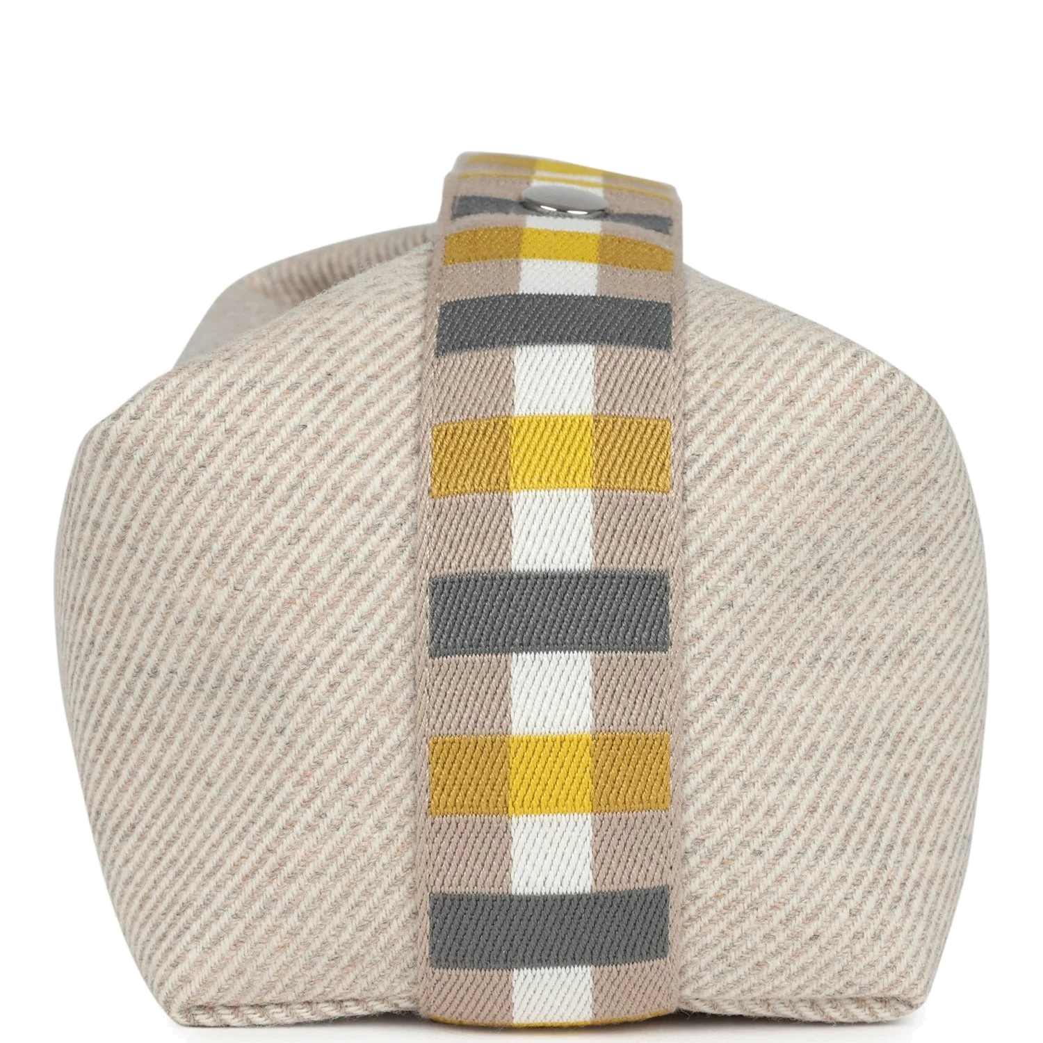 Hermes Bride-A-Brac Au Carre Case PM Seigle Wool Palladium Hardware — фото 4