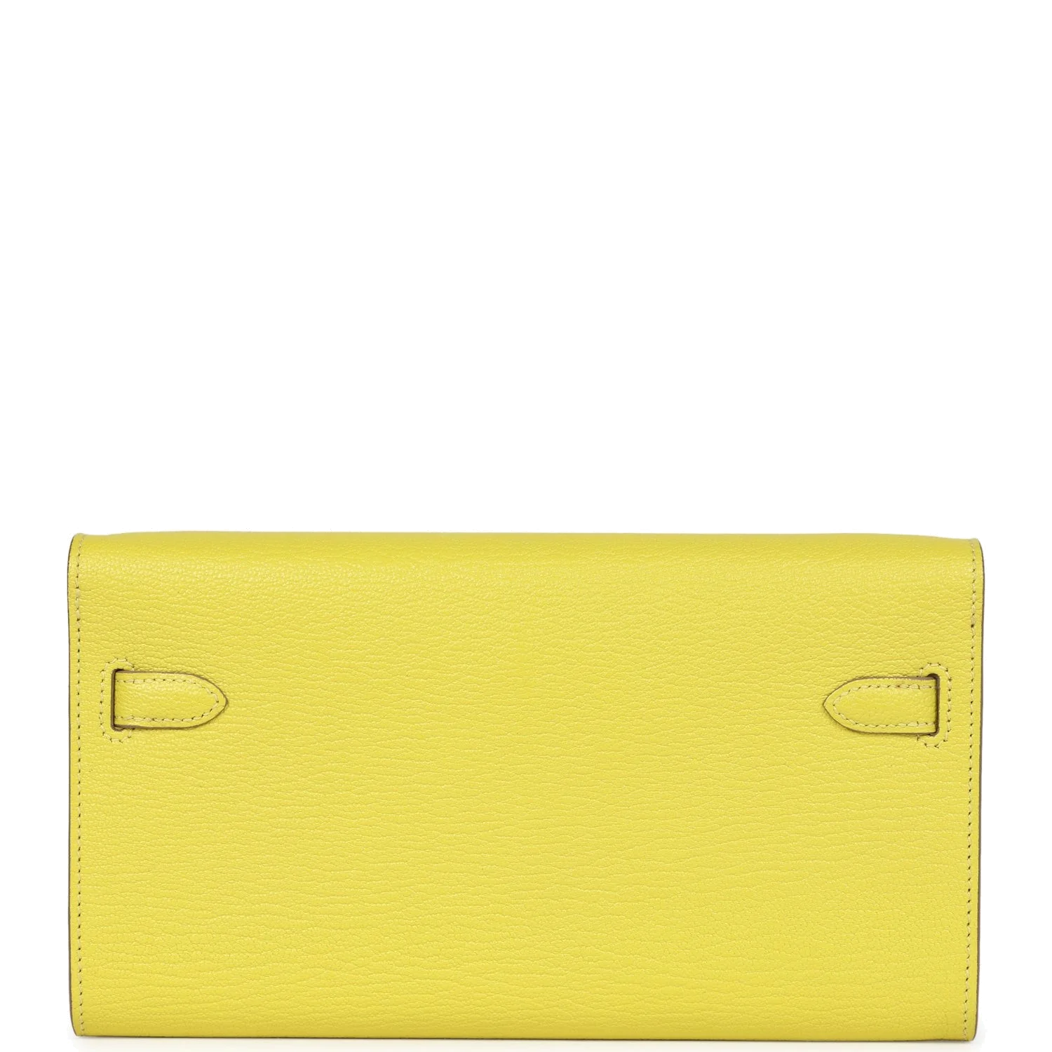 Hermes Kelly Wallet To Go Lime Chevre Palladium Hardware — фото 5