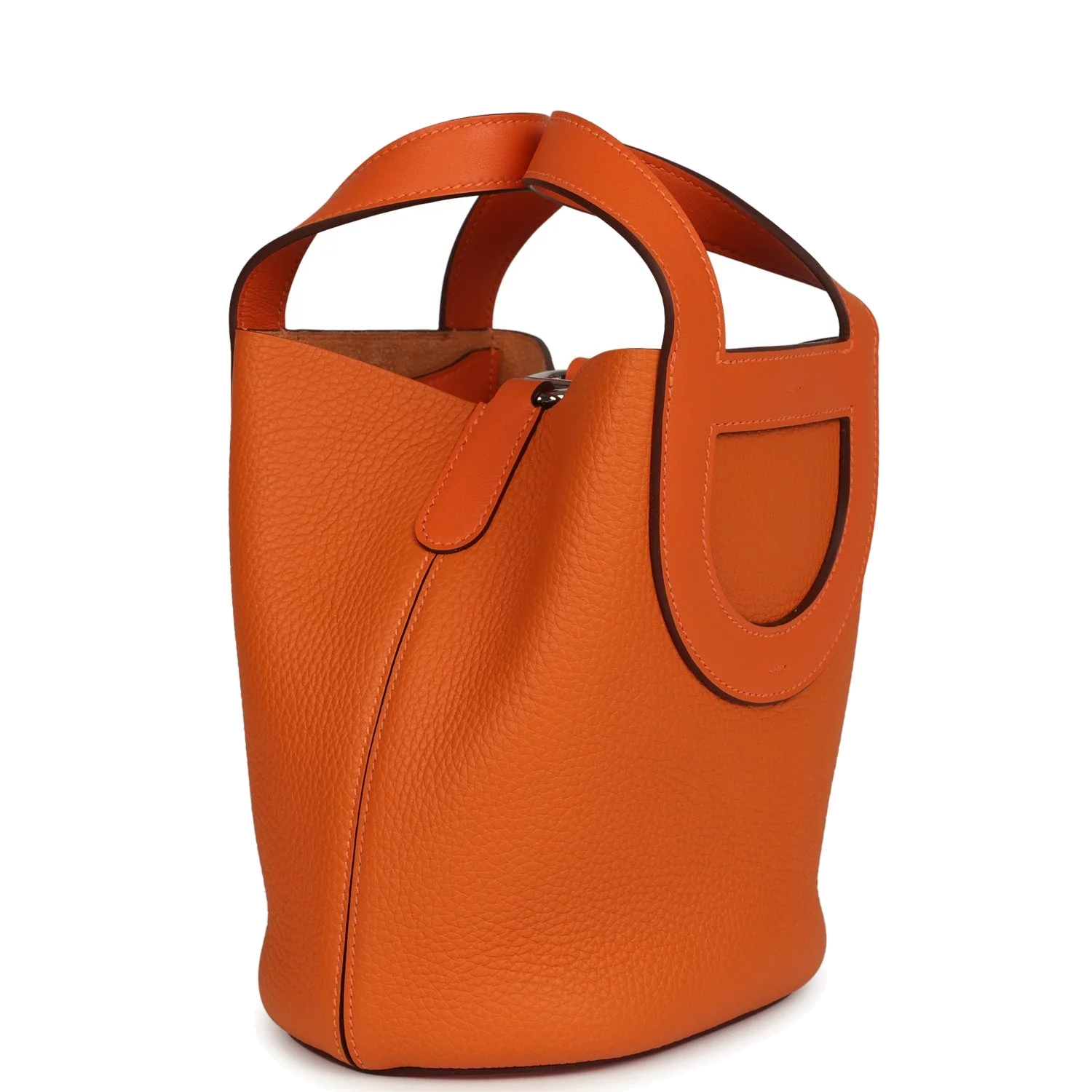 Hermes In-The-Loop 18 Orange Clemence and Swift Palladium Hardware — фото 3