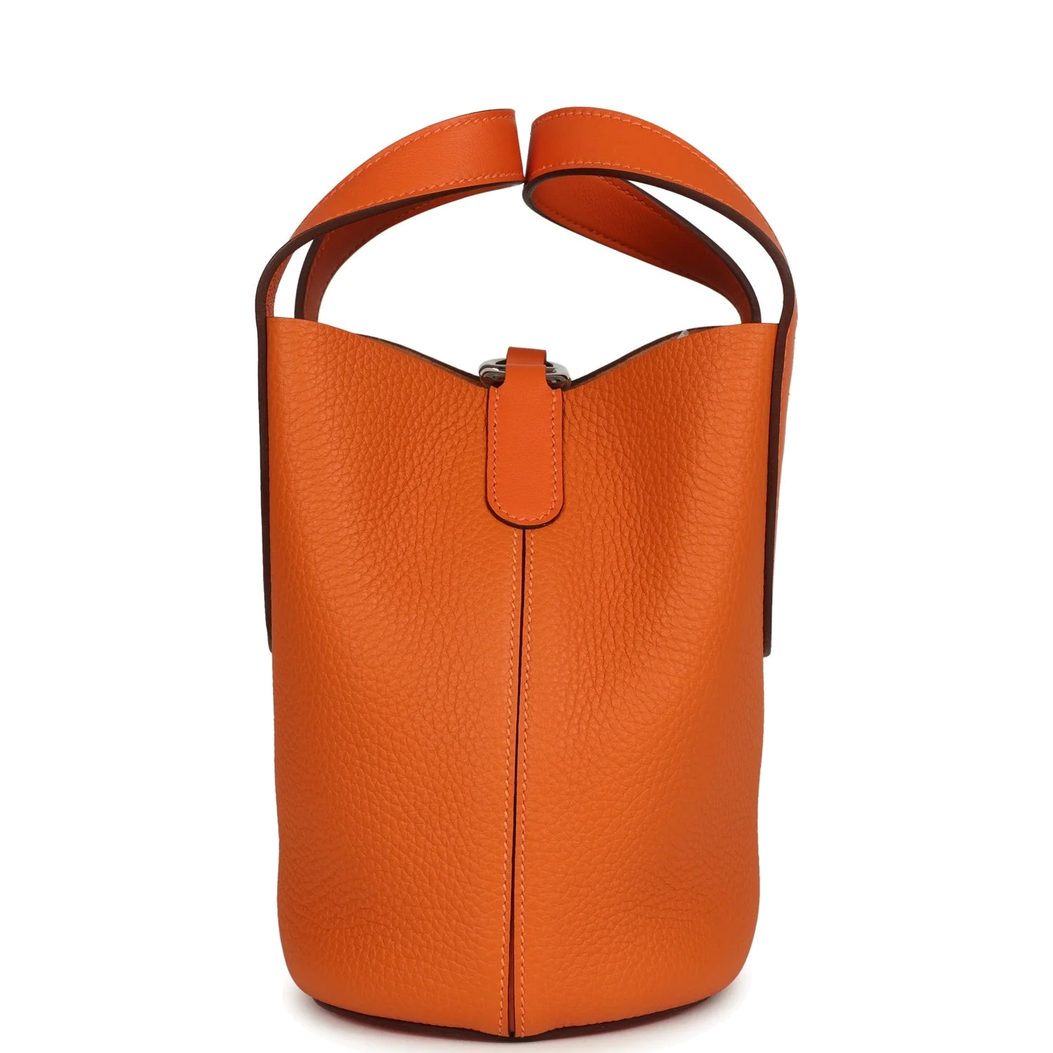 Hermes In-The-Loop 18 Orange Clemence and Swift Palladium Hardware — фото 4