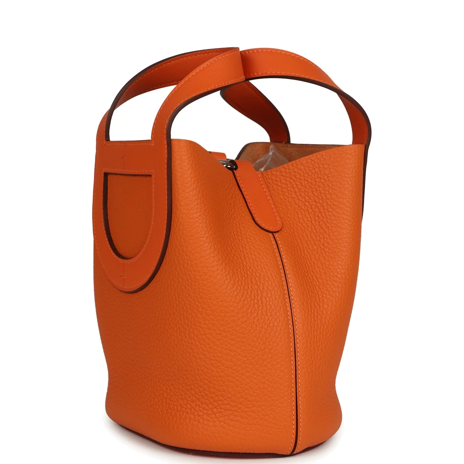 Hermes In-The-Loop 18 Orange Clemence and Swift Palladium Hardware — фото 5