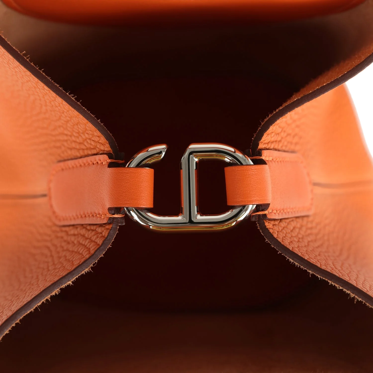 Hermes In-The-Loop 18 Orange Clemence and Swift Palladium Hardware — фото 7