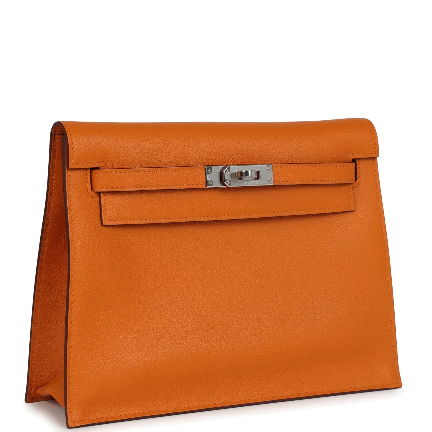 Hermes Kelly Danse Abricot Verso Evercolor Palladium Hardware — фото 3