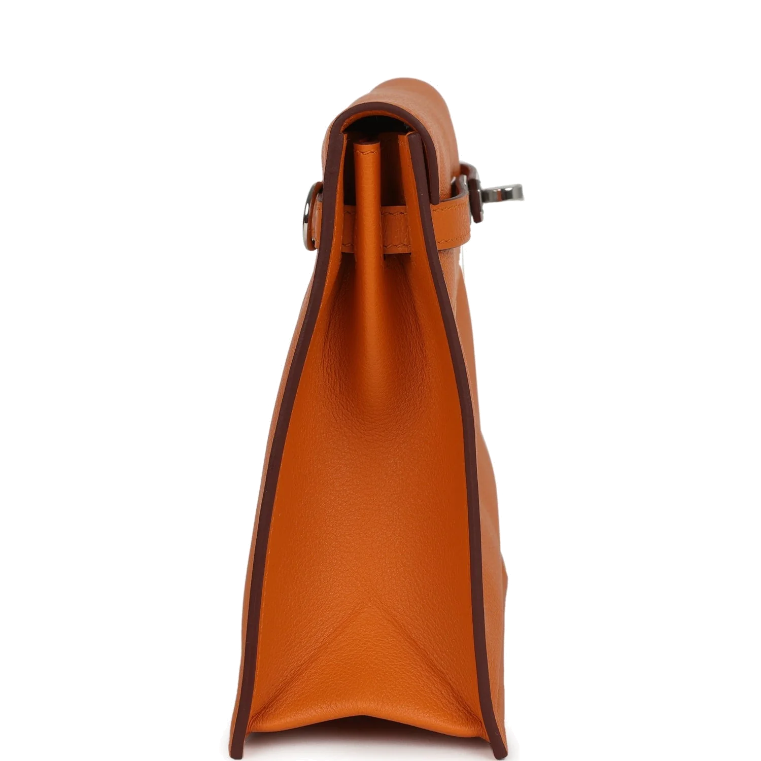 Hermes Kelly Danse Abricot Verso Evercolor Palladium Hardware — фото 4