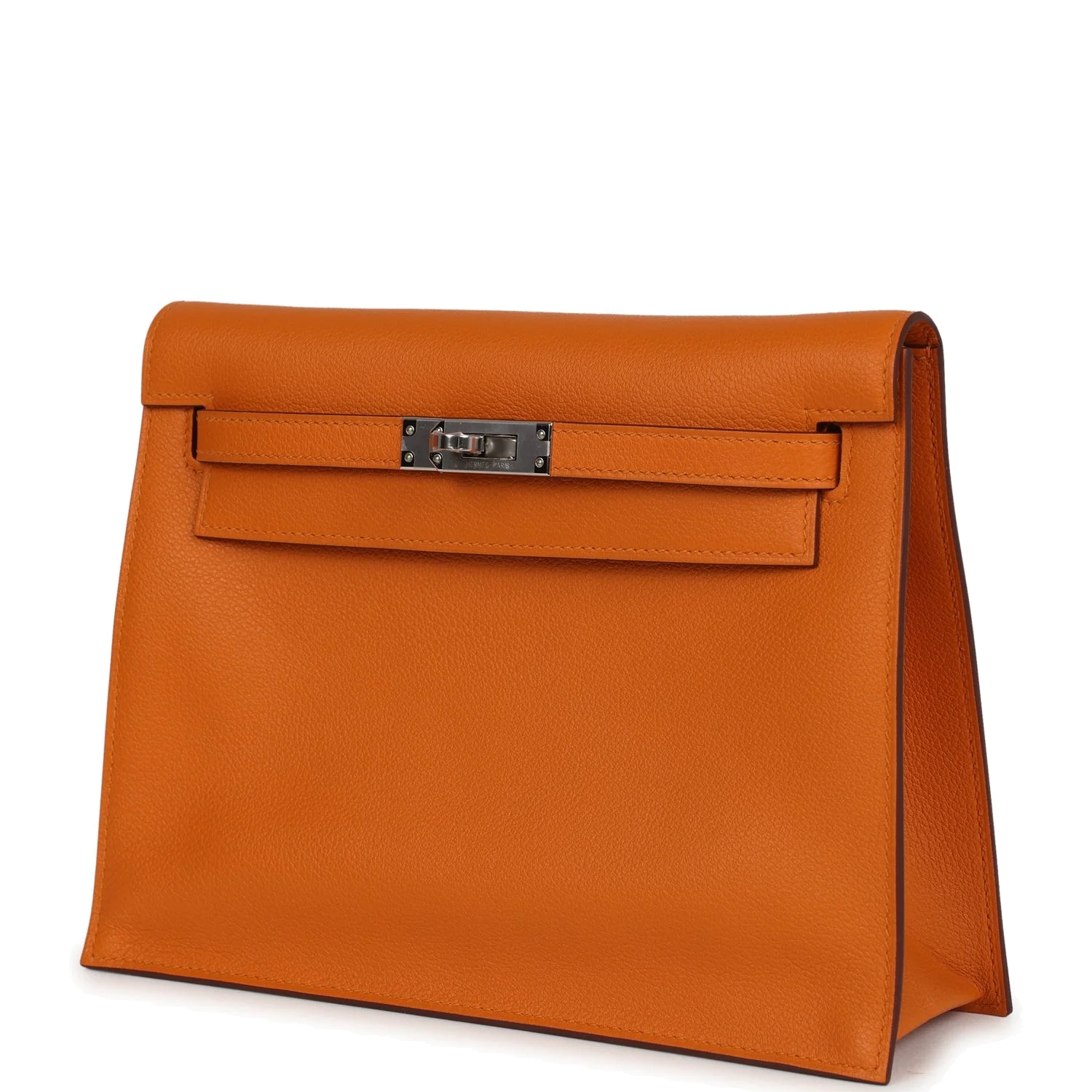 Hermes Kelly Danse Abricot Verso Evercolor Palladium Hardware — фото 6