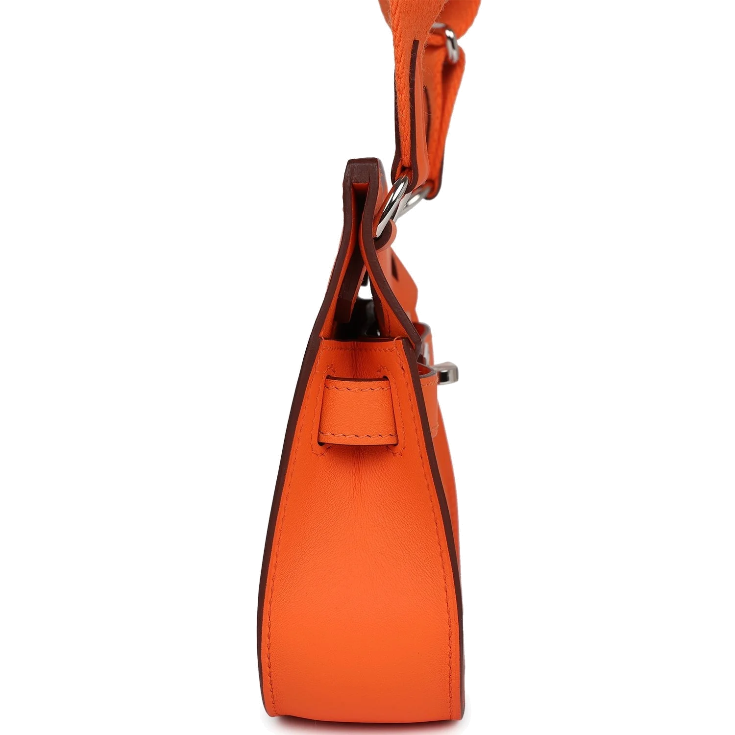 Hermes Mini Jypsiere Orange Minium Swift Palladium Hardware — фото 4