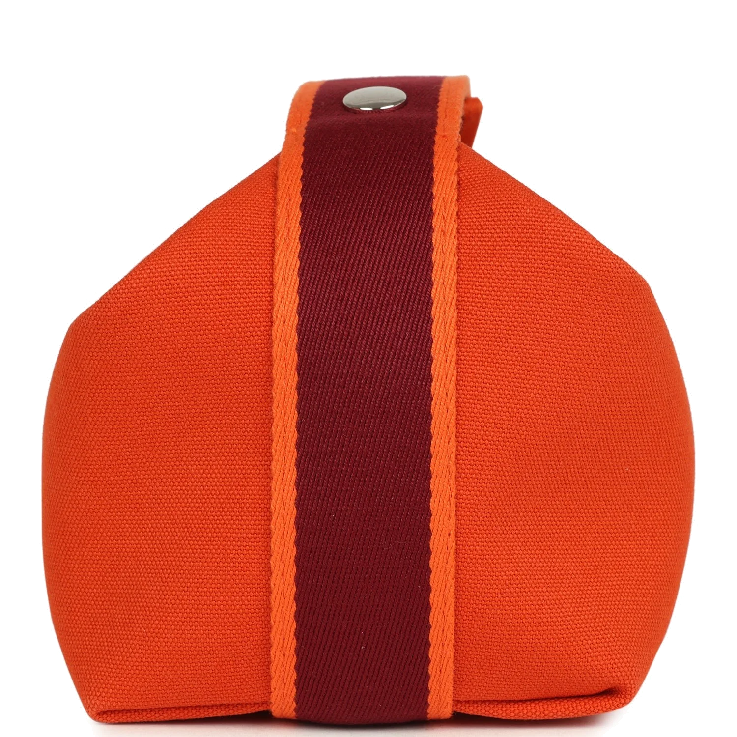 Hermes Bride A Brac Carre Case PM Feu Canvas Palladium Hardware — фото 4