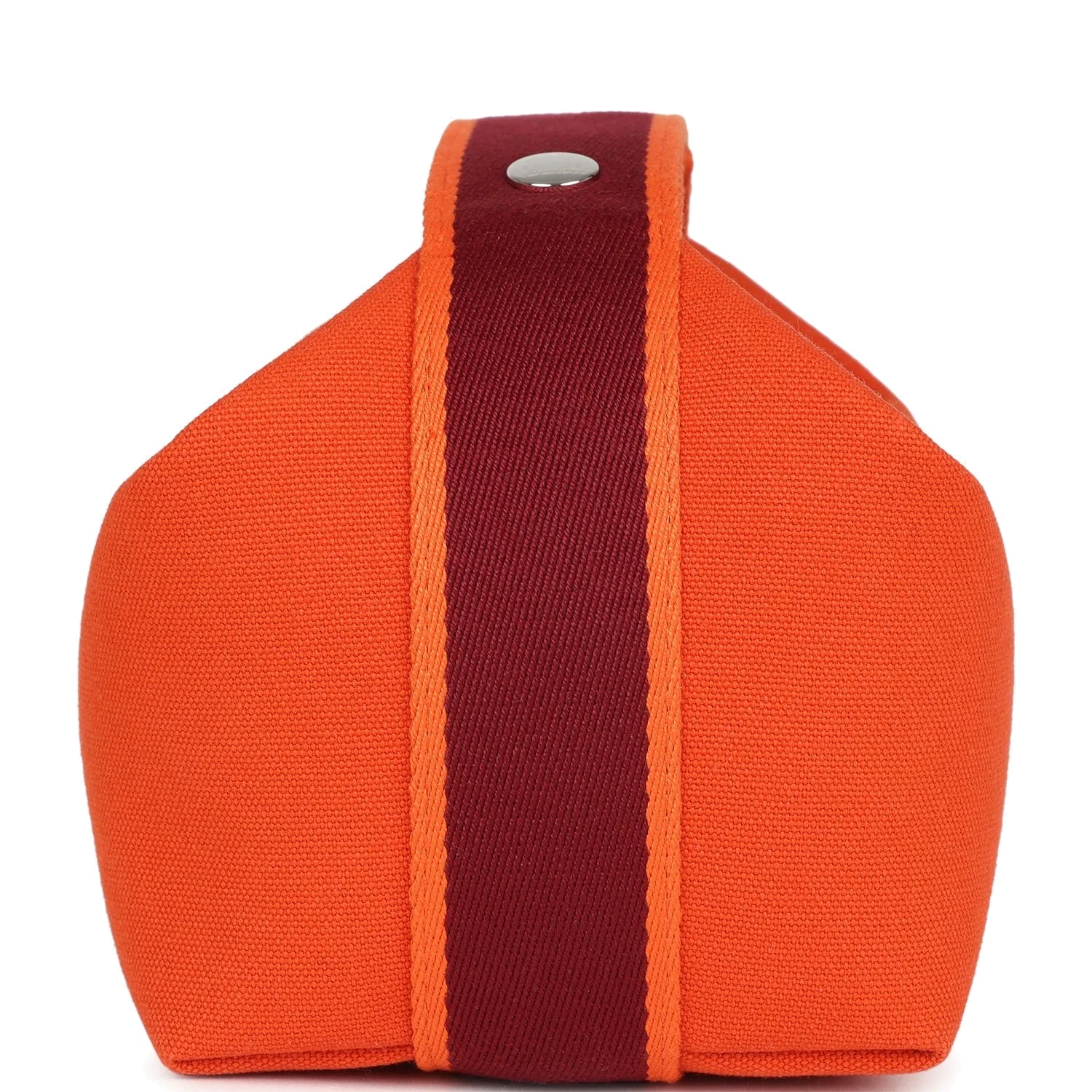 Hermes Bride A Brac Carre Case PM Feu Canvas Palladium Hardware — фото 4