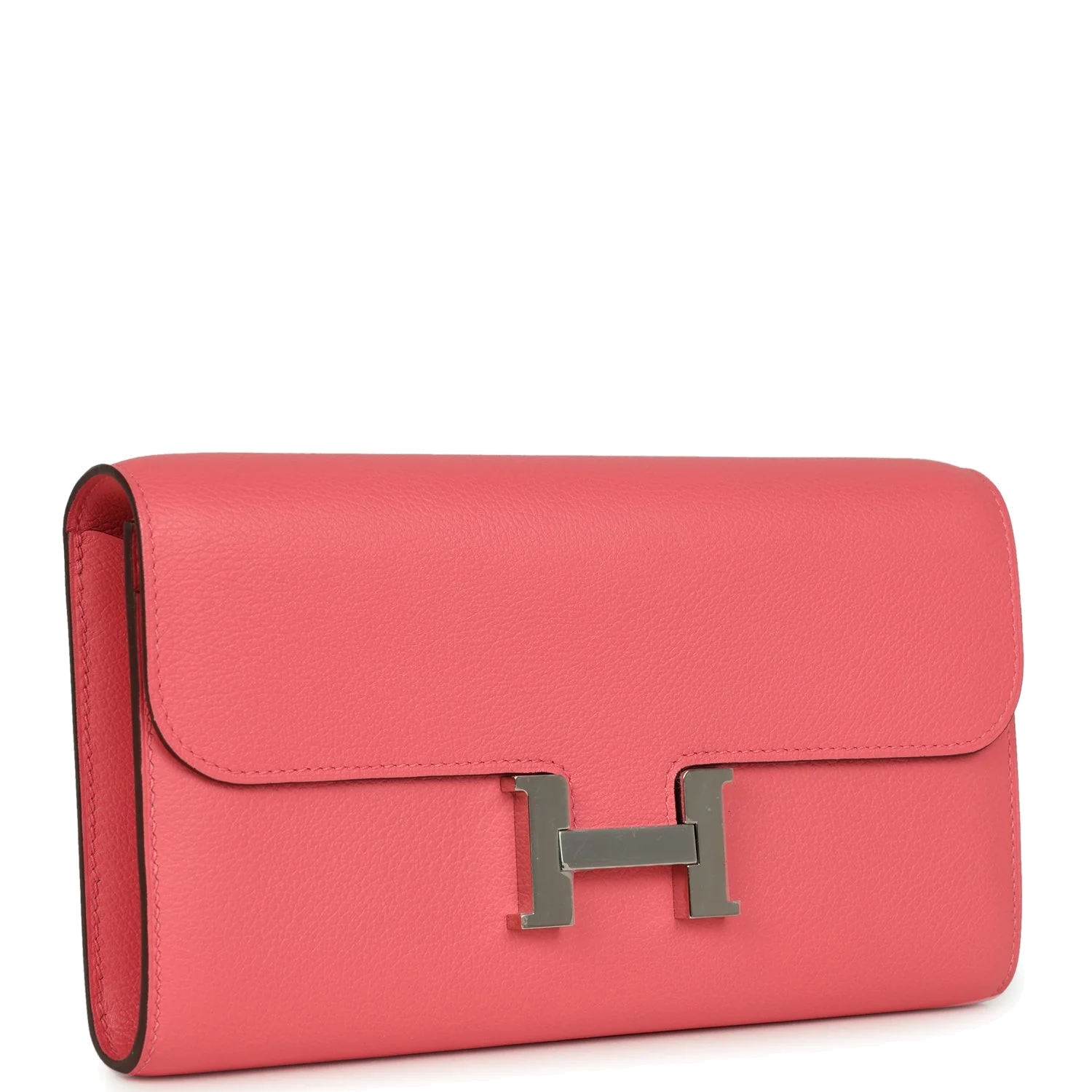 Hermes Constance Wallet To Go Rose Azalee Evercolor Palladium Hardware — фото 3