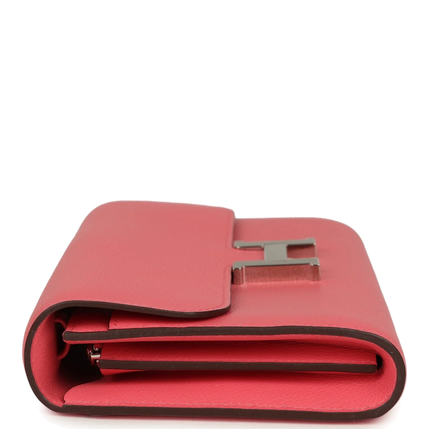 Hermes Constance Wallet To Go Rose Azalee Evercolor Palladium Hardware — фото 4