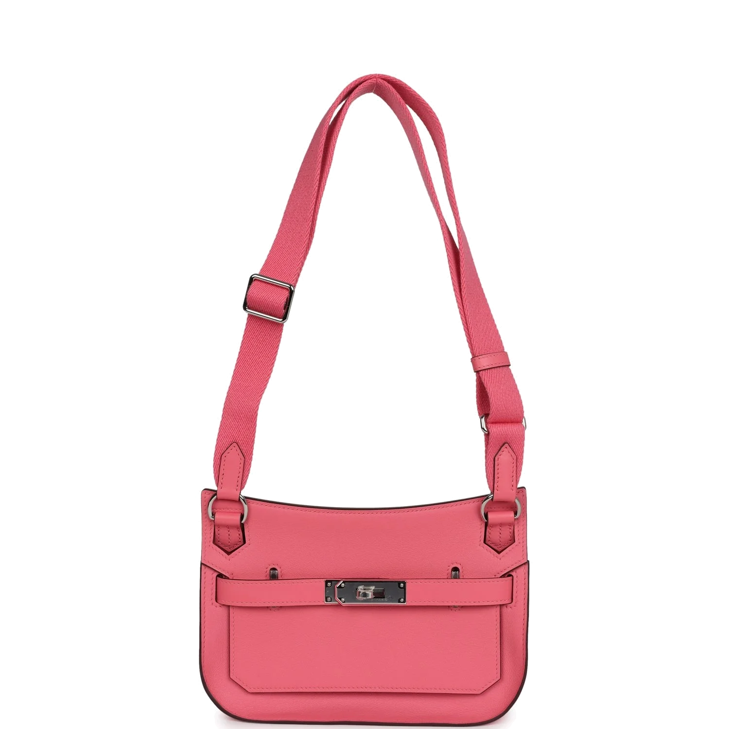 Hermes Mini Jypsiere Rose Azalee Swift Palladium Hardware — фото 7