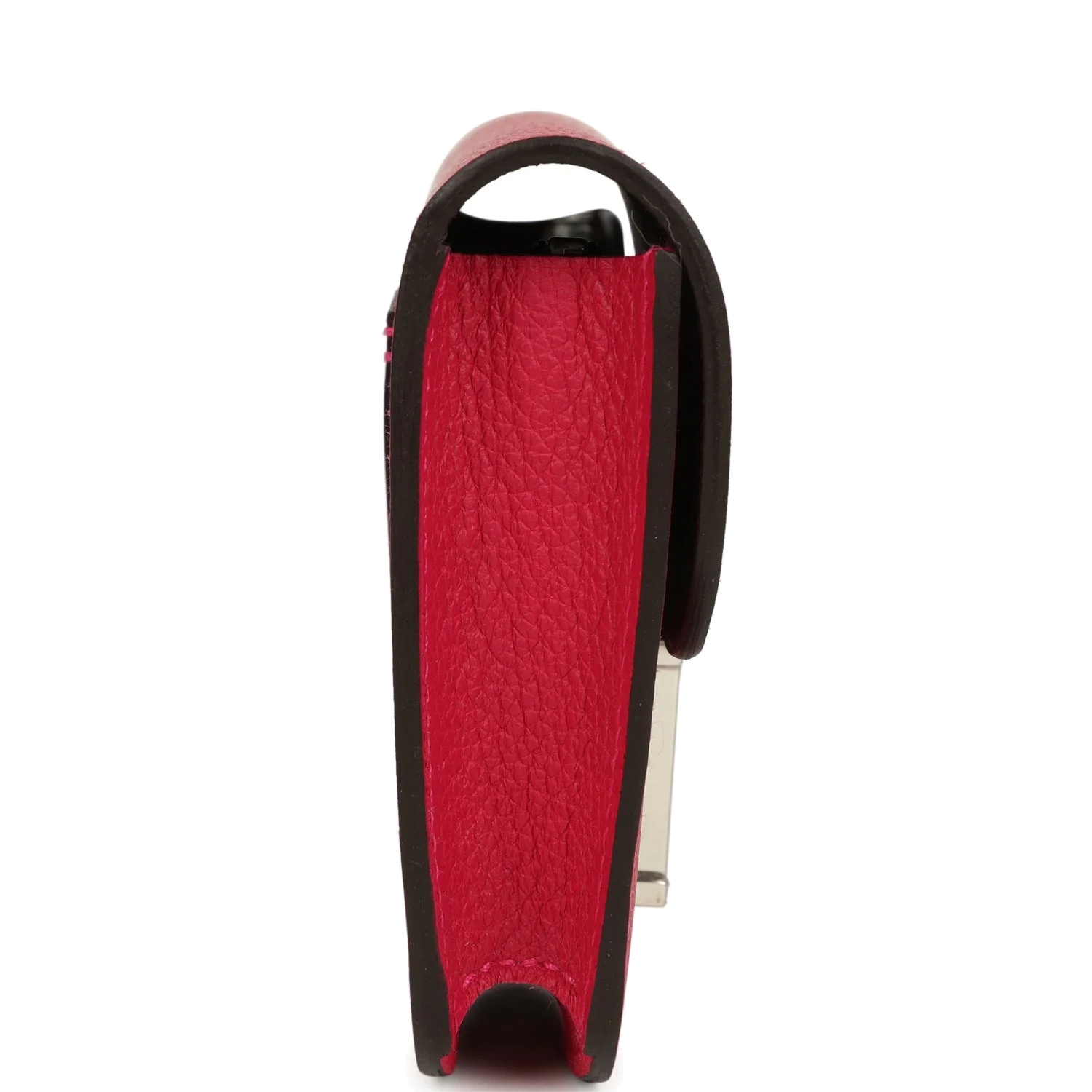 Hermes Constance Slim Wallet Framboise Verso Evercolor Palladium Hardware — фото 4