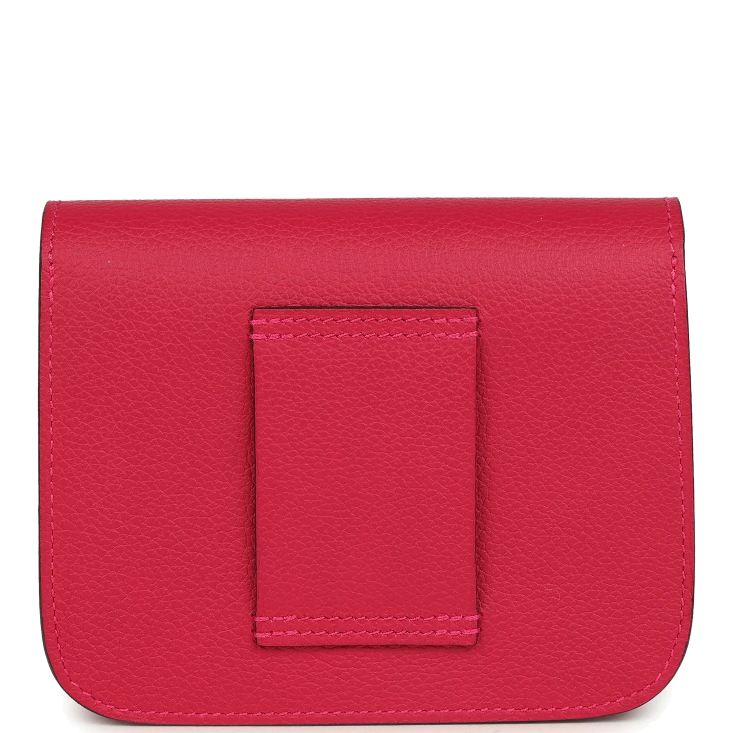 Hermes Constance Slim Wallet Framboise Verso Evercolor Palladium Hardware — фото 5