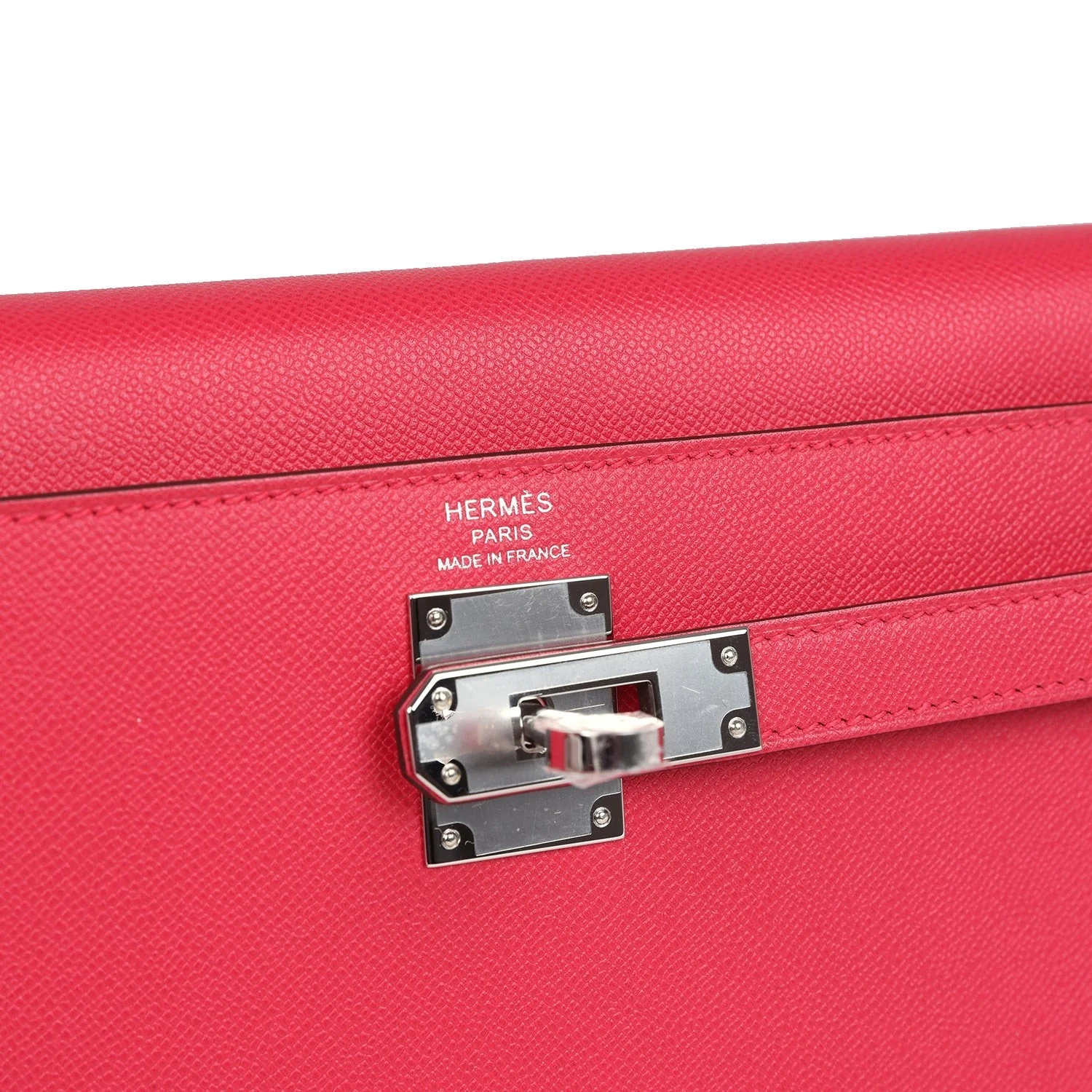 Hermes Kelly Elan Rose Extreme Madame Palladium Hardware — фото 8