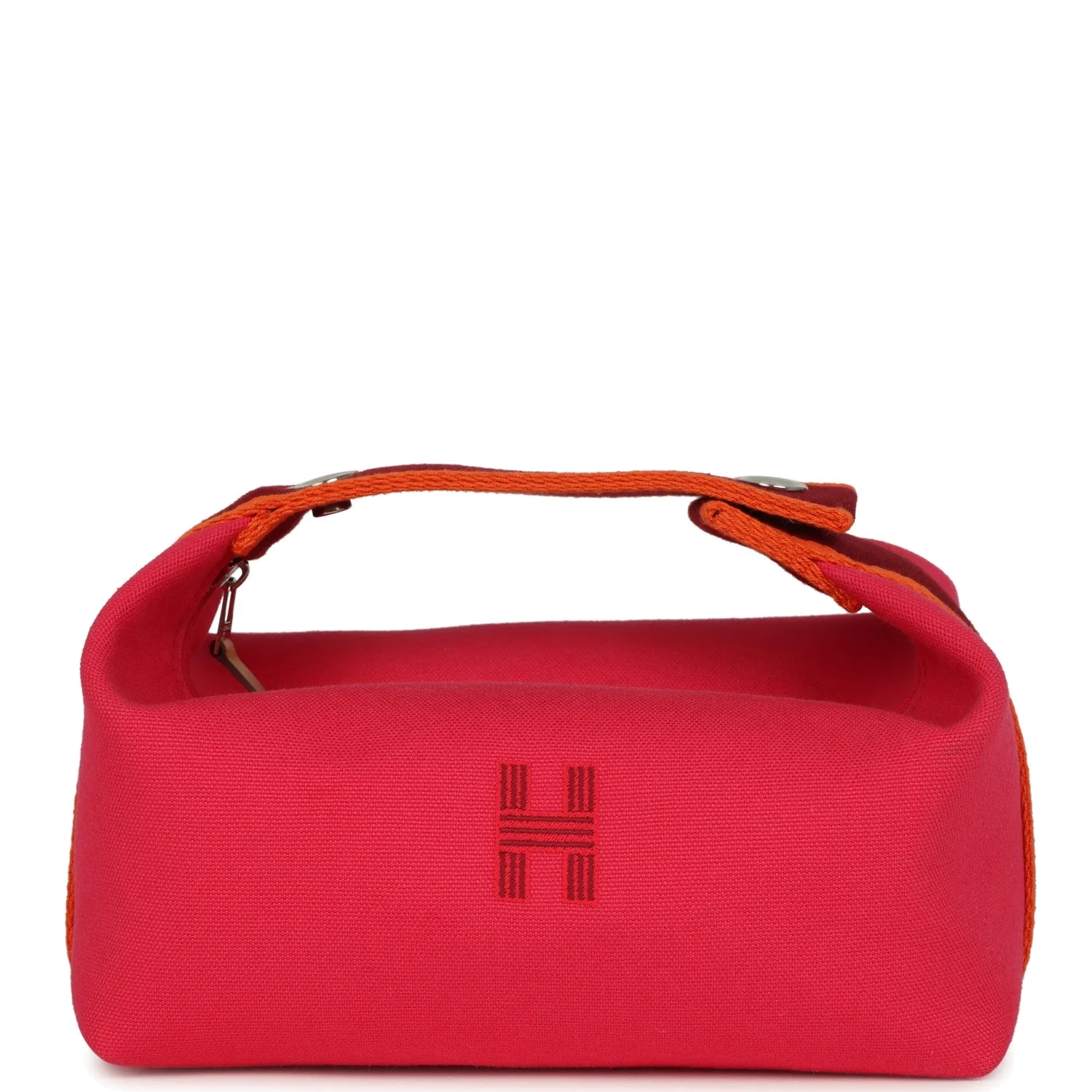 Hermes Bride A Brac Carre Case PM Hibiscus Canvas Palladium Hardware — фото 2