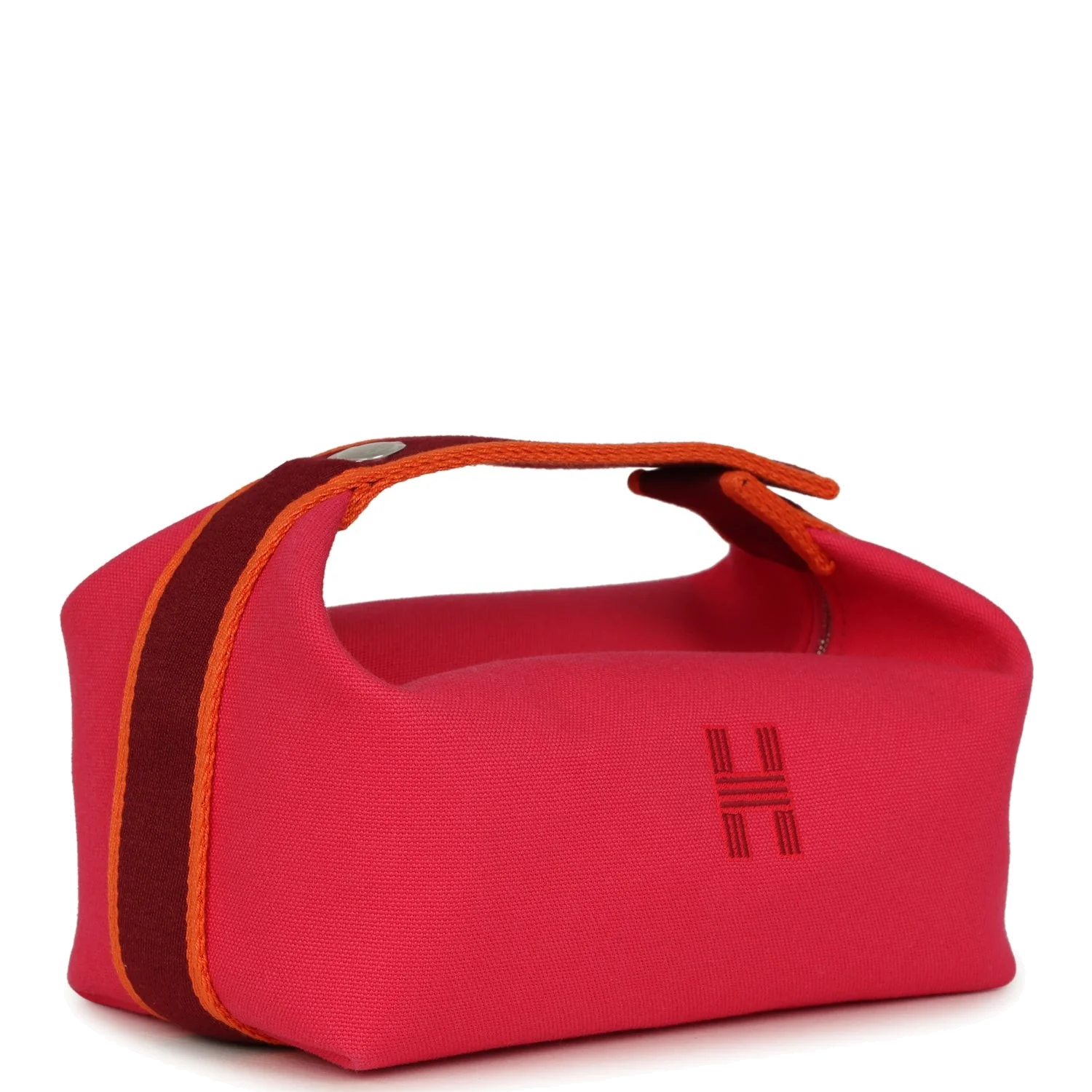 Hermes Bride A Brac Carre Case PM Hibiscus Canvas Palladium Hardware — фото 3