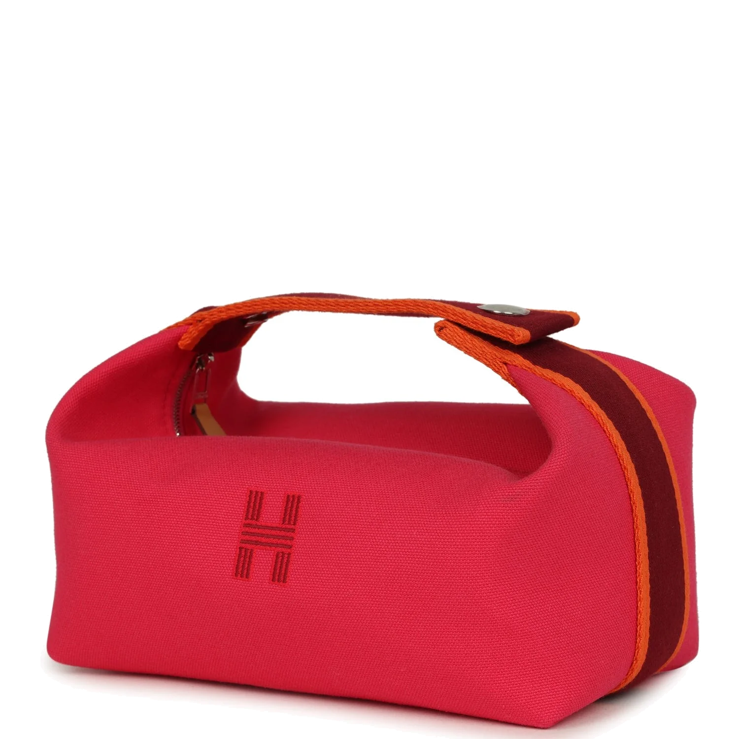 Hermes Bride A Brac Carre Case PM Hibiscus Canvas Palladium Hardware — фото 6