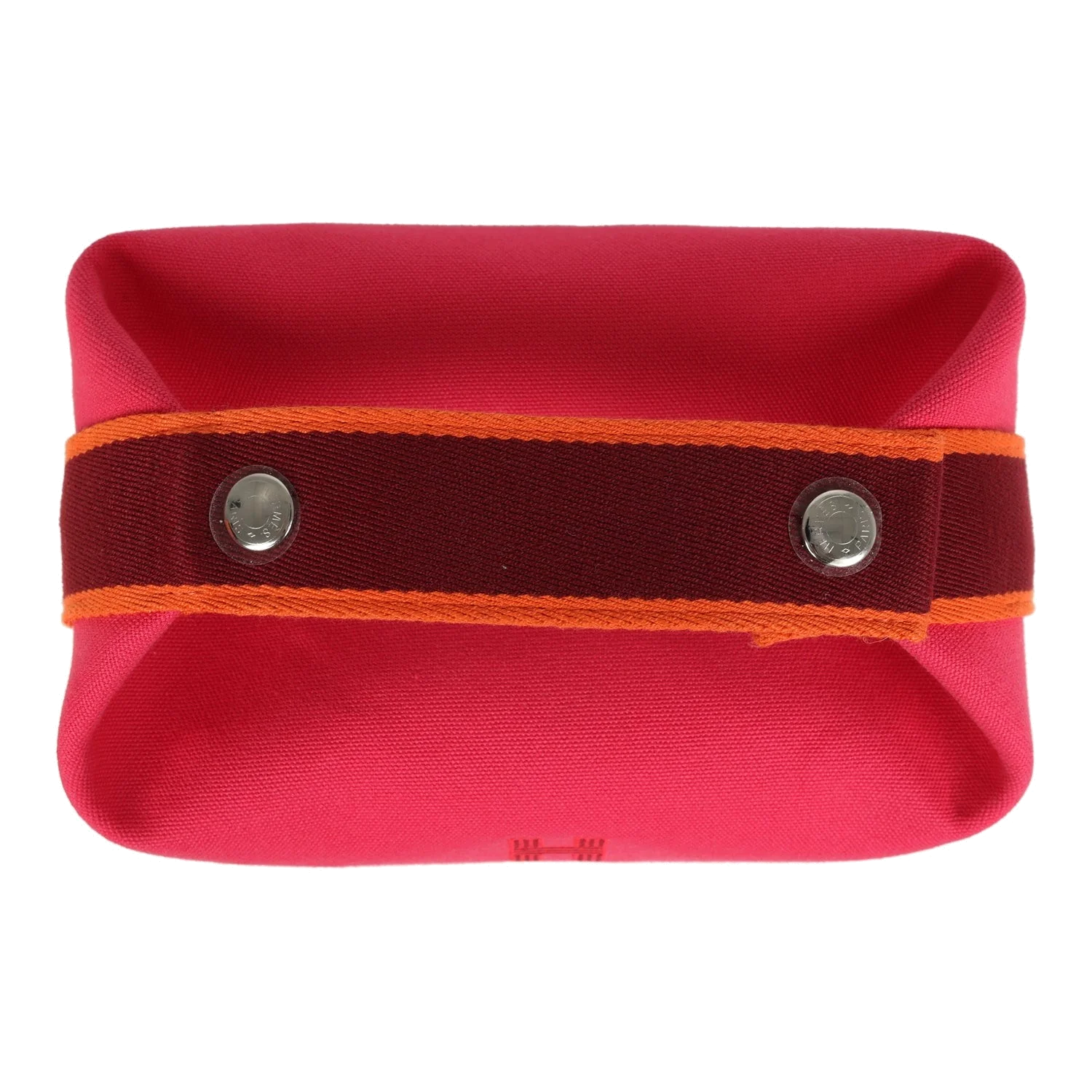 Hermes Bride A Brac Carre Case PM Hibiscus Canvas Palladium Hardware — фото 8