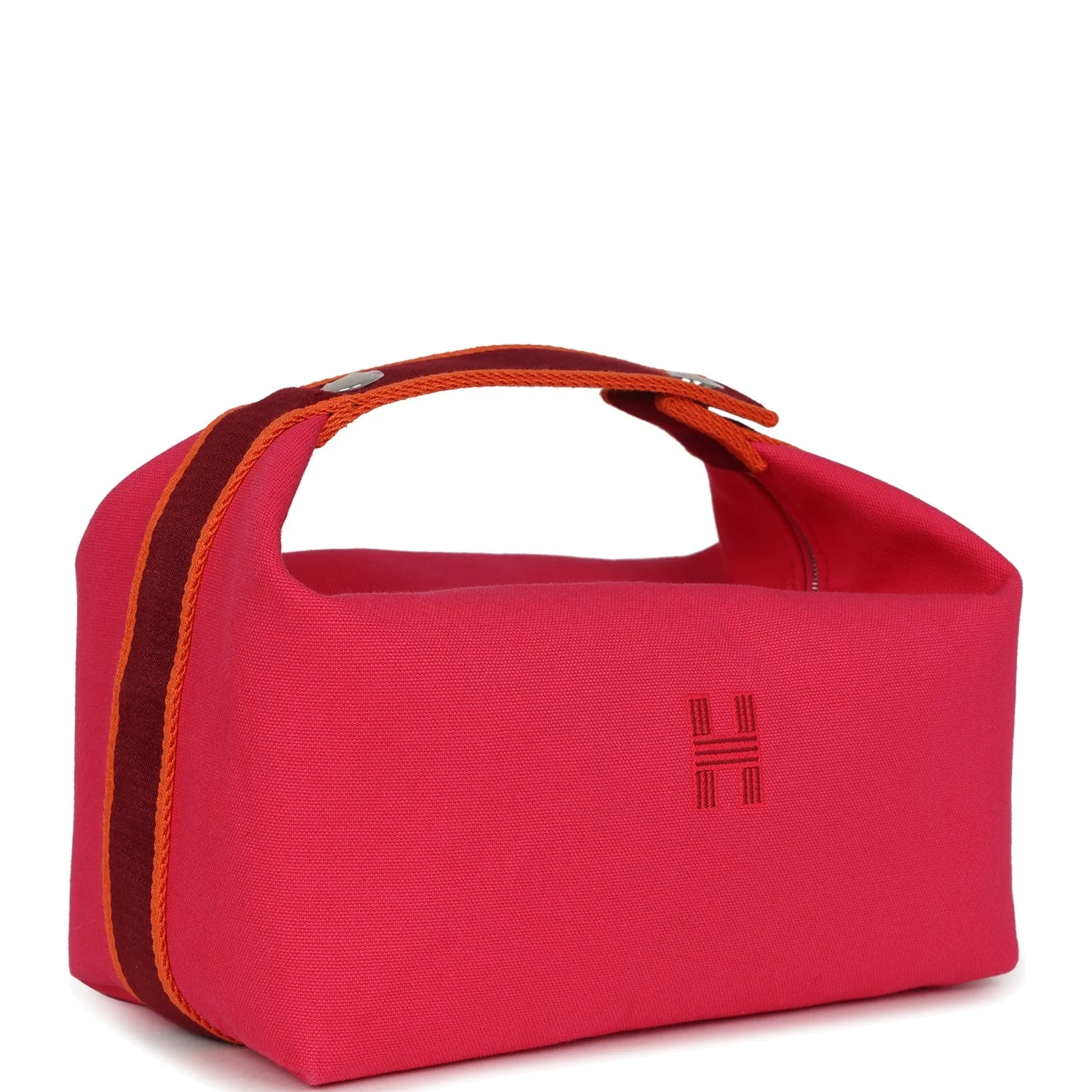 Hermes Bride A Brac Carre Case GM Hibiscus Canvas Palladium Hardware — фото 3