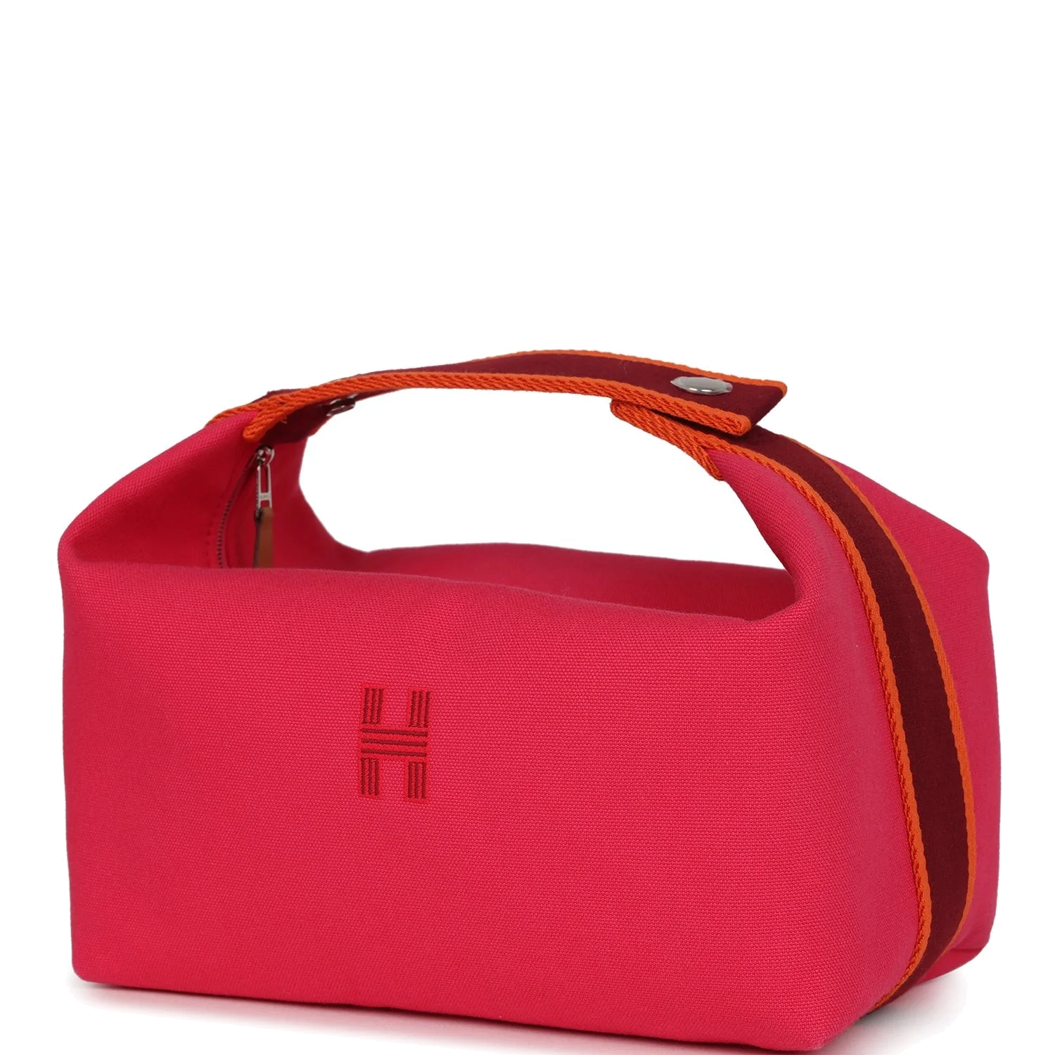 Hermes Bride A Brac Carre Case GM Hibiscus Canvas Palladium Hardware — фото 6