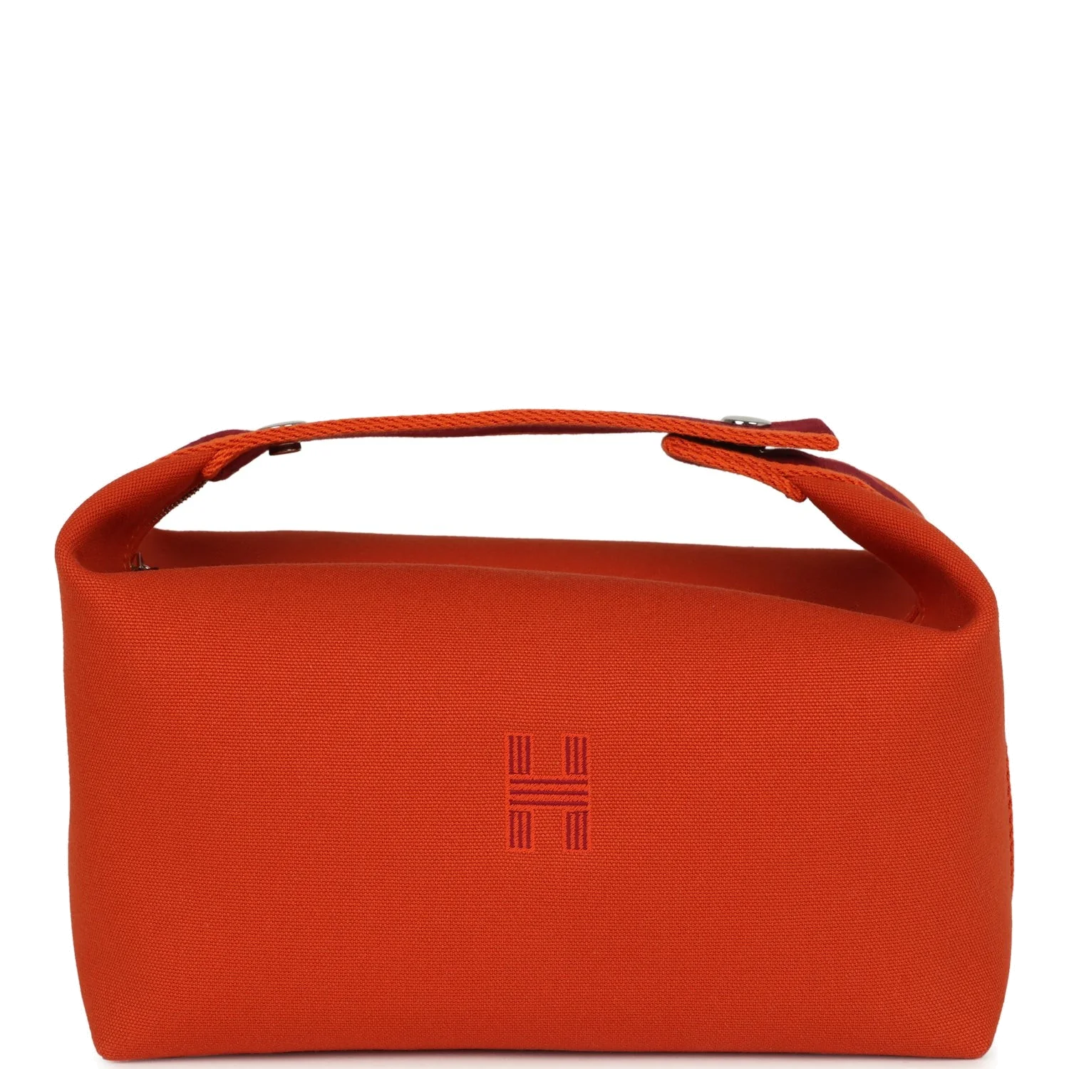 Hermes Bride A Brac GM Feu Canvas Palladium Hardware — фото 1
