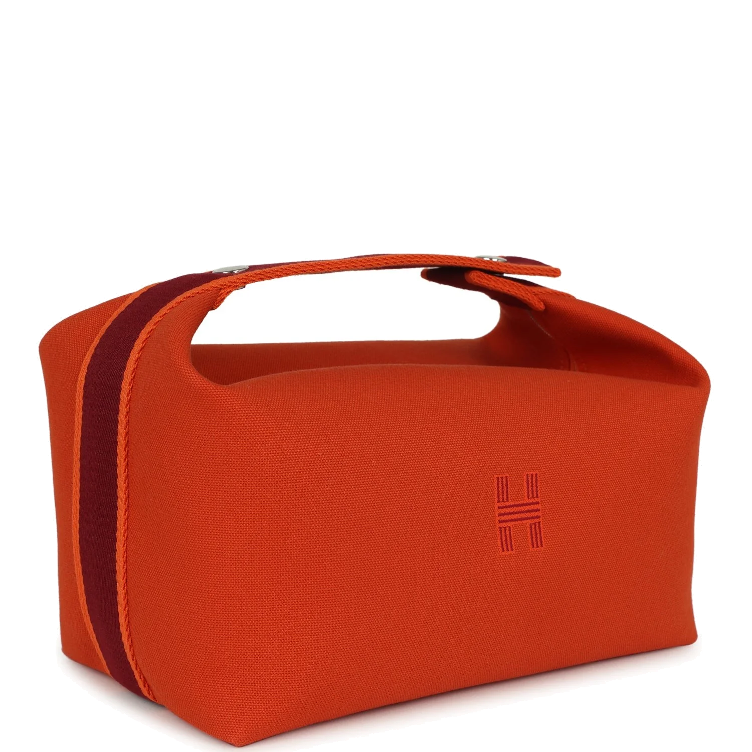 Hermes Bride A Brac GM Feu Canvas Palladium Hardware — фото 3