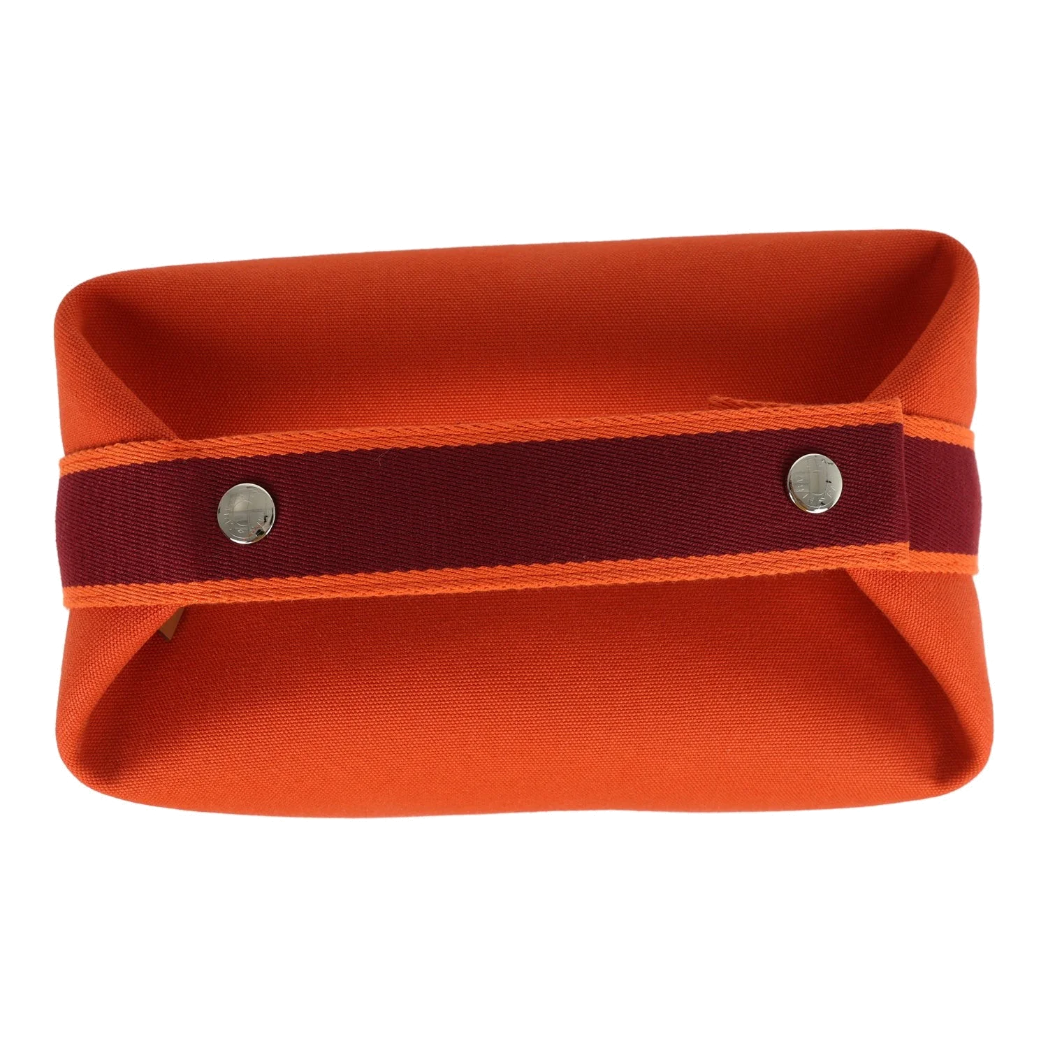 Hermes Bride A Brac GM Feu Canvas Palladium Hardware — фото 8
