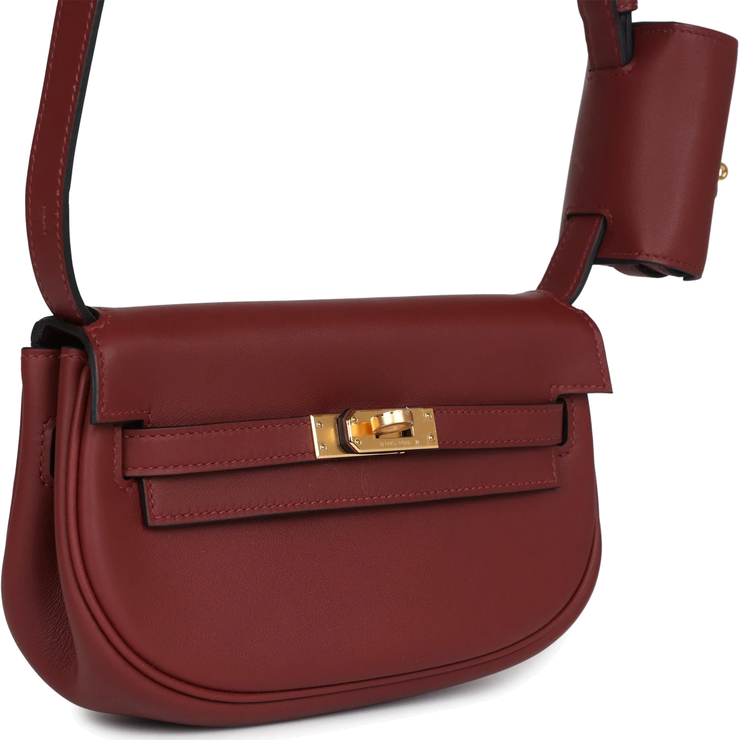 Hermes Kelly Moove Rouge H Swift Gold Hardware — фото 3