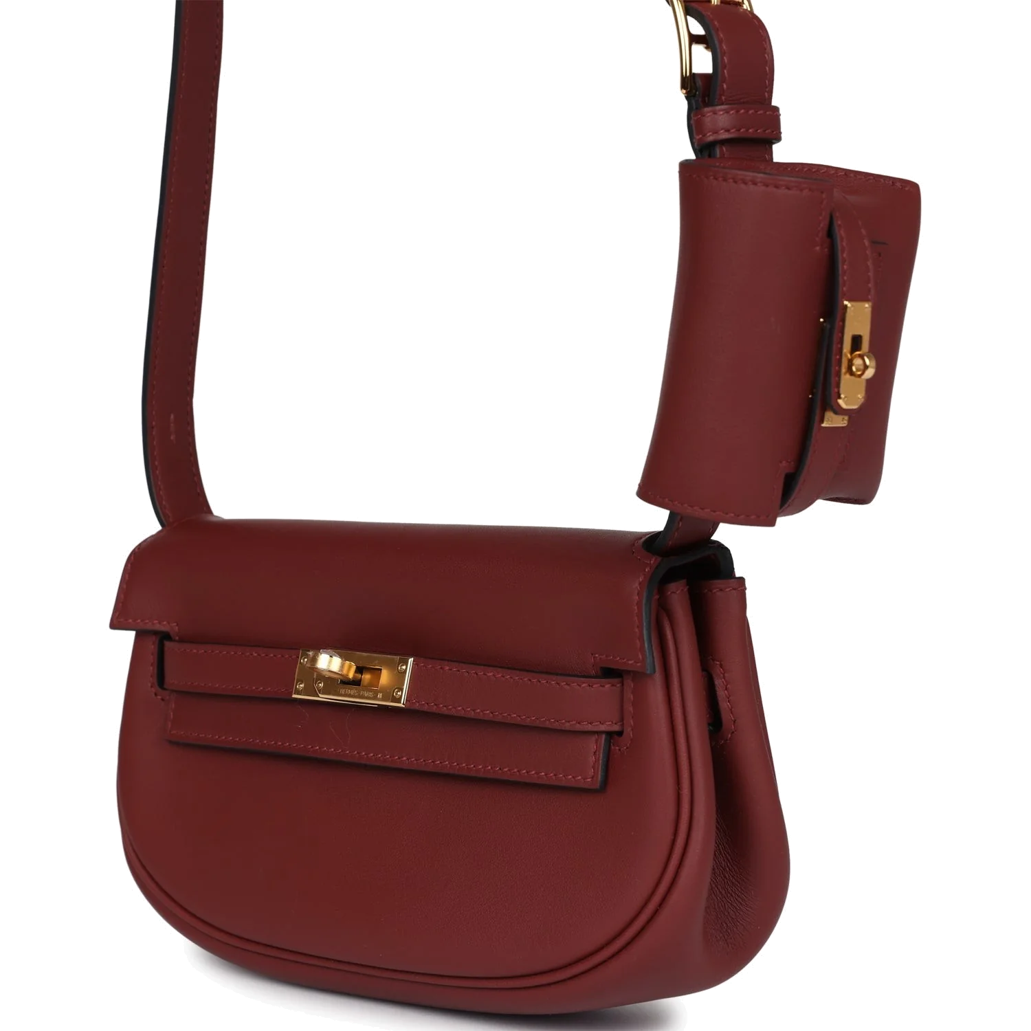 Hermes Kelly Moove Rouge H Swift Gold Hardware — фото 6