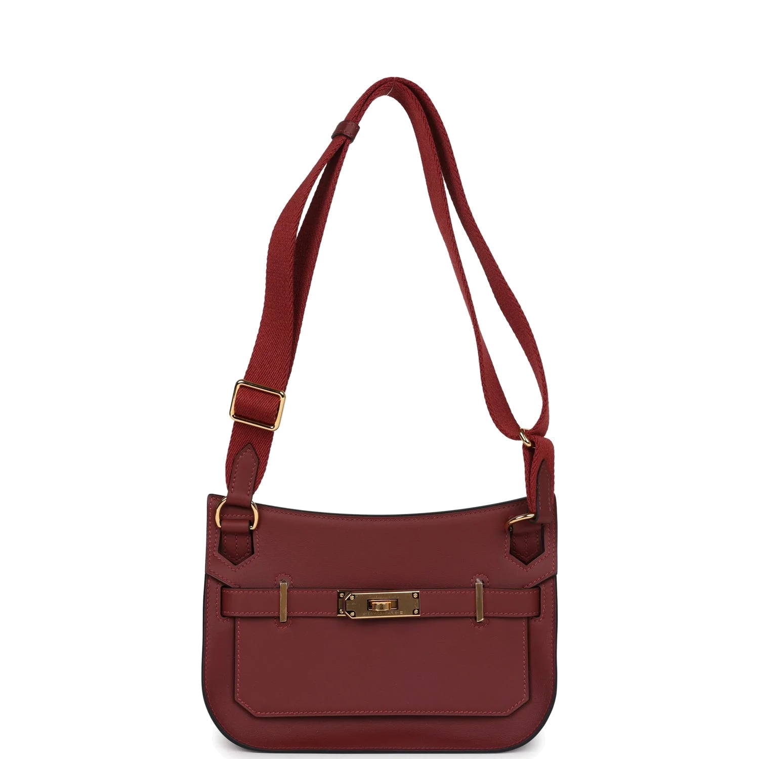 Hermes Mini Jypsiere Rouge H Swift Gold Hardware — фото 8