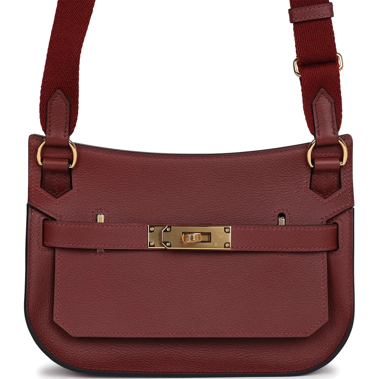 Hermes Jypsiere Mini Rouge H Evercolor Gold Hardware — фото 2