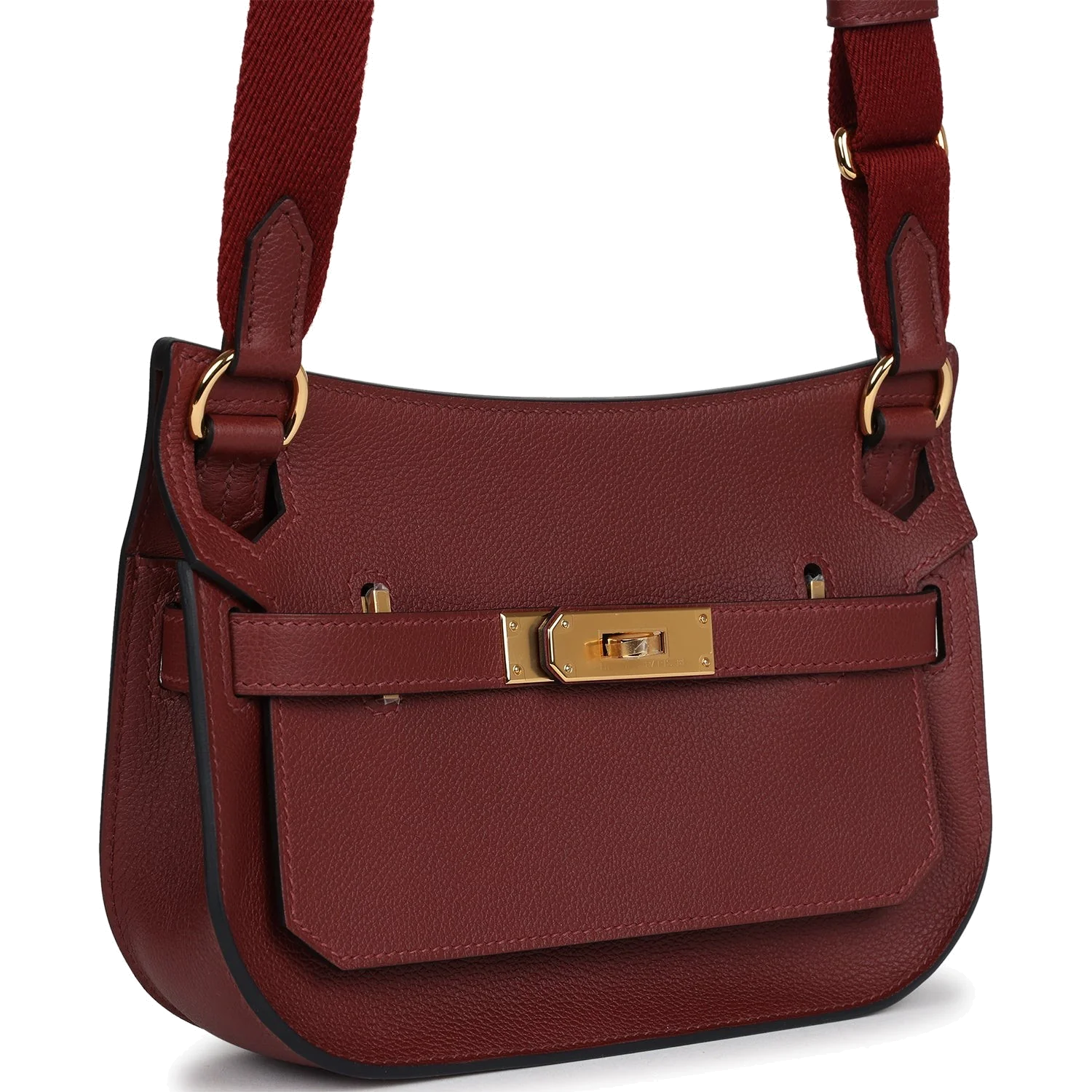 Hermes Jypsiere Mini Rouge H Evercolor Gold Hardware — фото 3