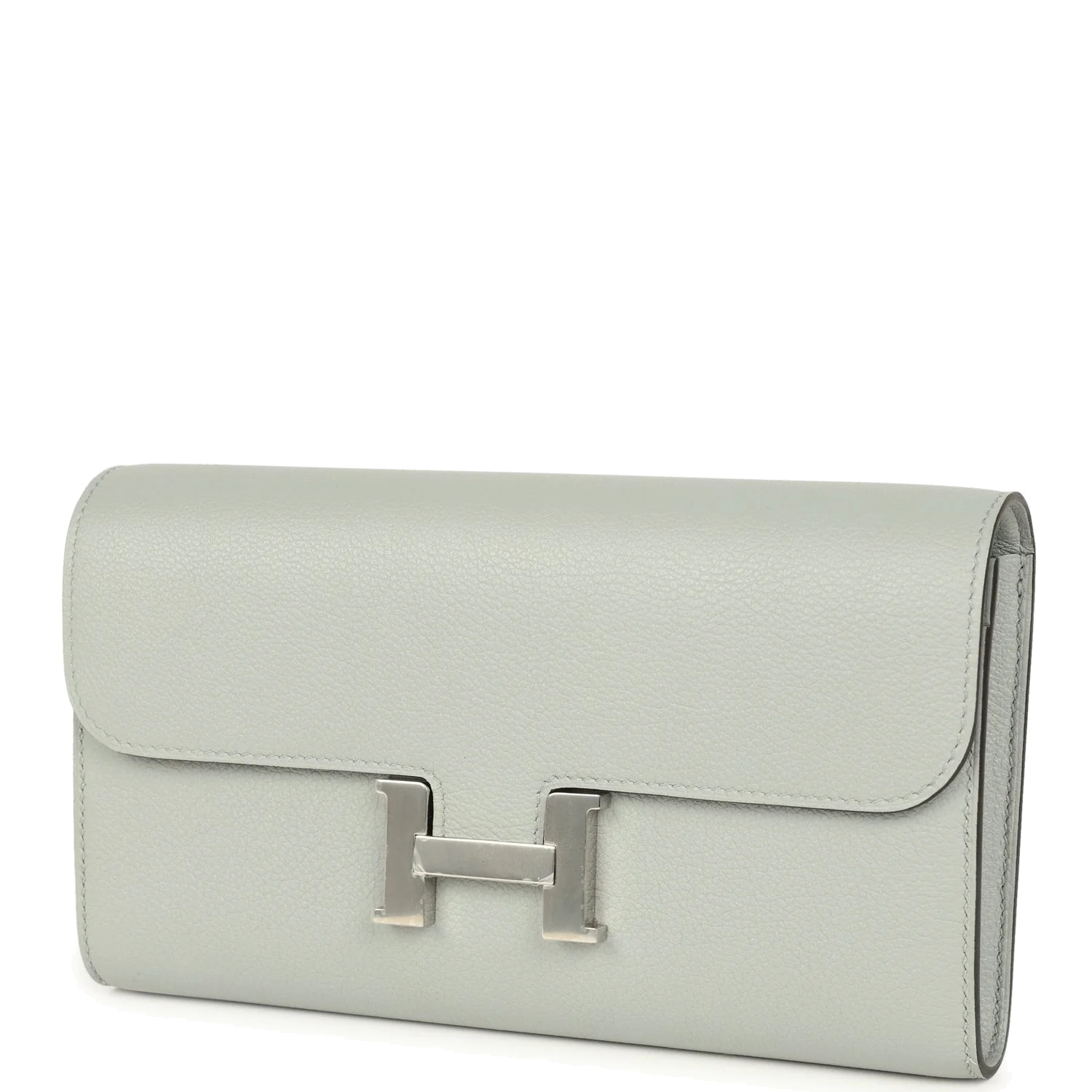 Hermes Constance Wallet To Go Bleu Glacier Evercolor Palladium Hardware — фото 6
