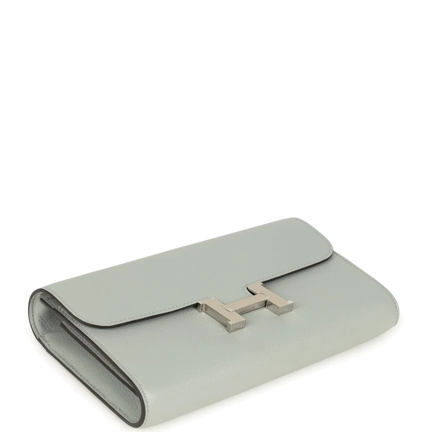 Hermes Constance Wallet To Go Bleu Glacier Evercolor Palladium Hardware — фото 7