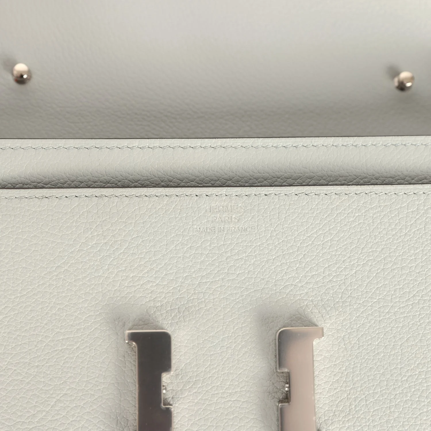 Hermes Constance Wallet To Go Bleu Glacier Evercolor Palladium Hardware — фото 8